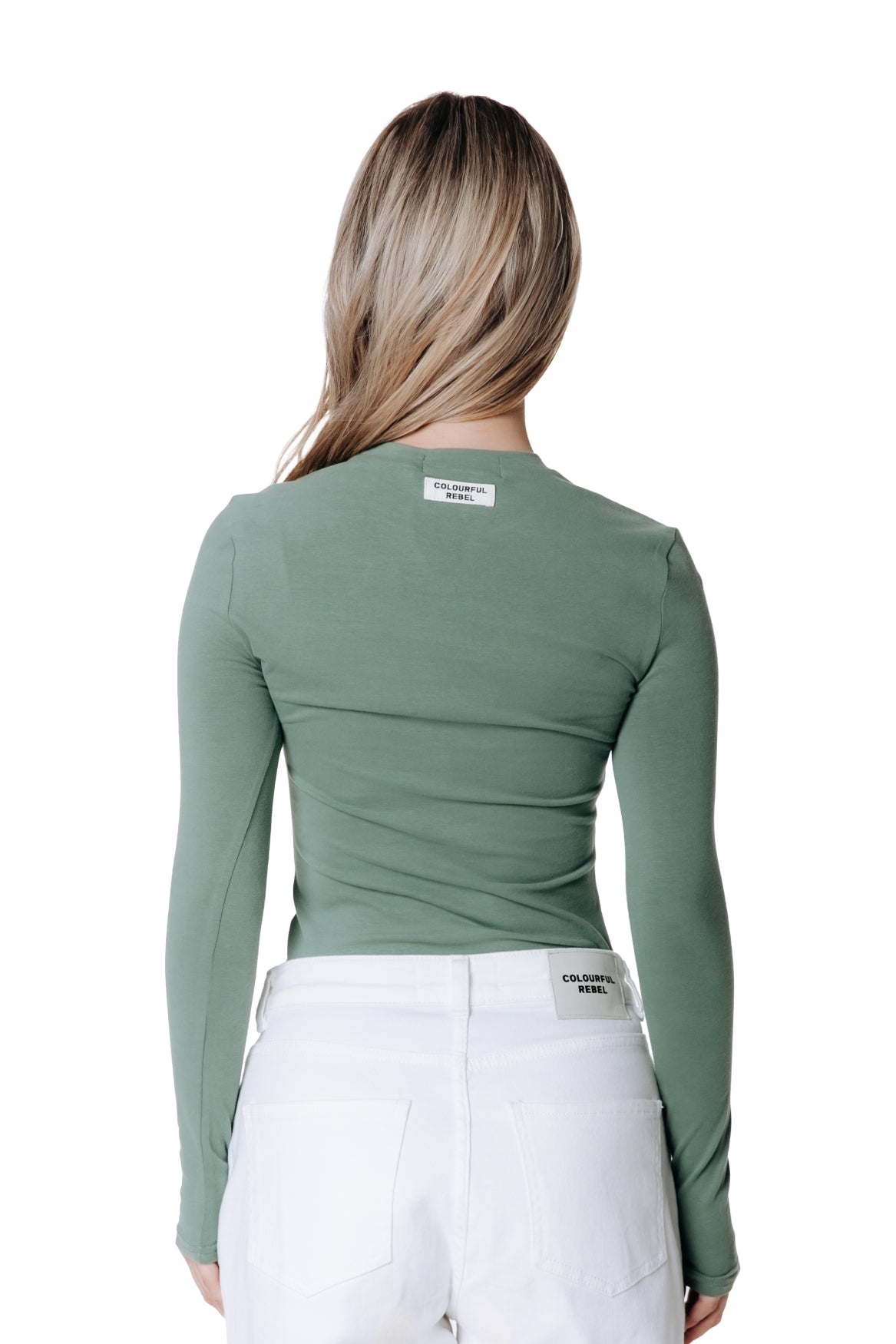 Fitted Longsleeve Top | Olive Green