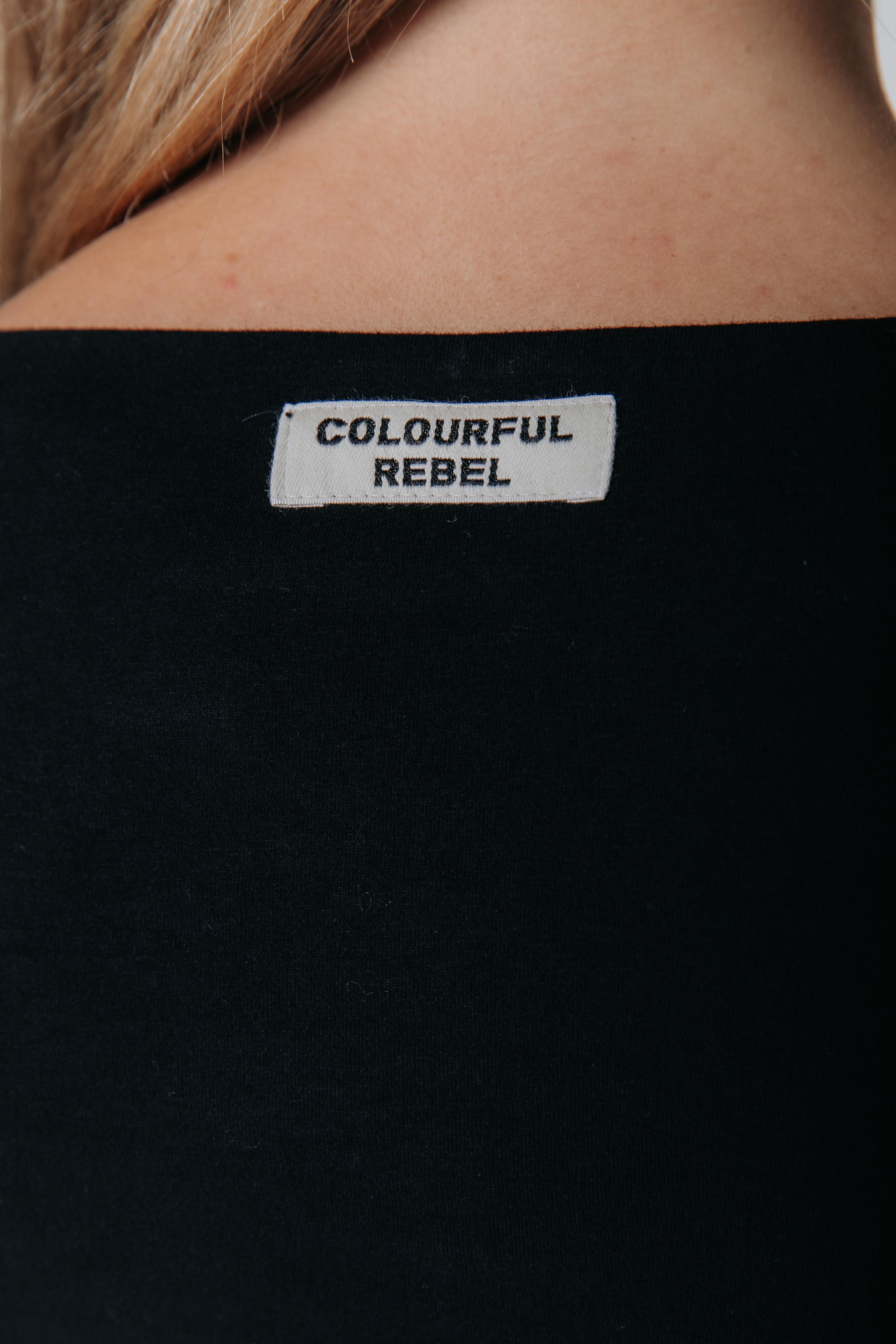 Fitted Boatneck Top | Black