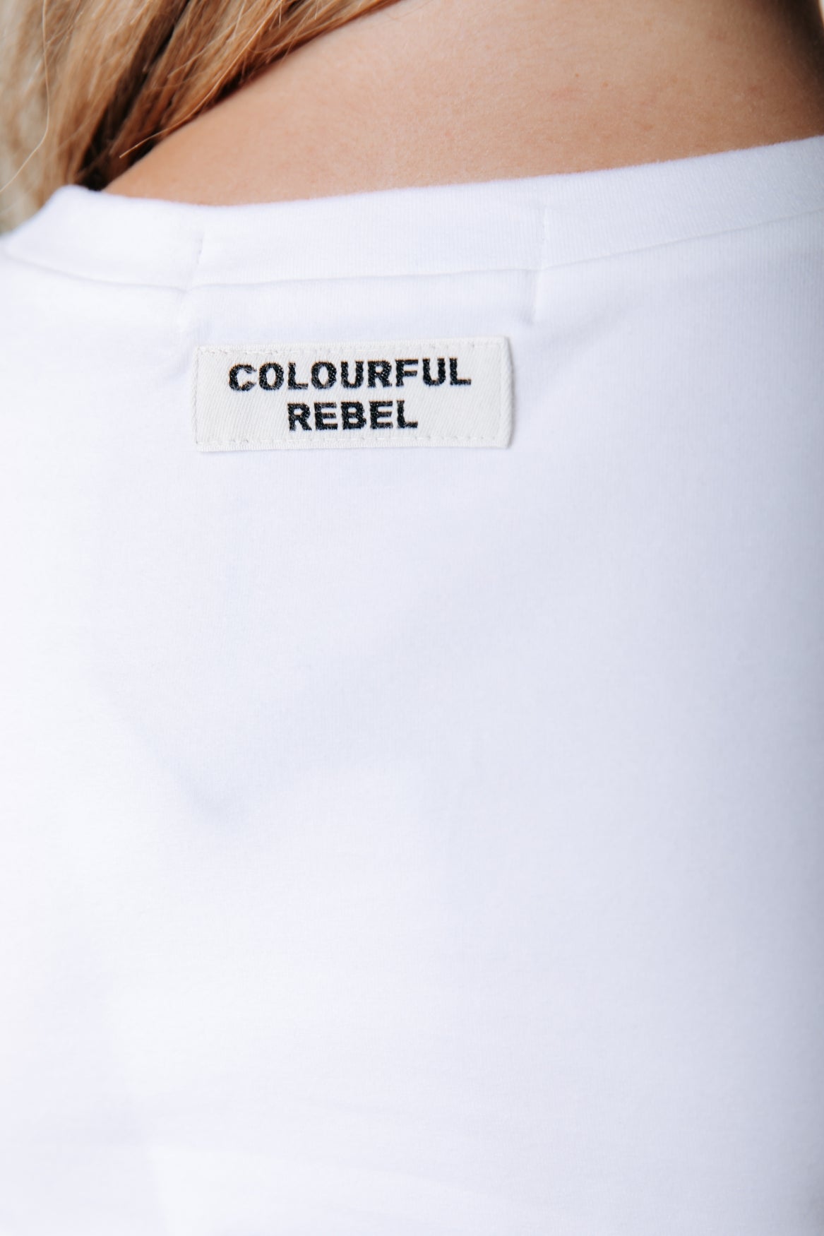 Fitted Wideneck T-shirt | Optic white