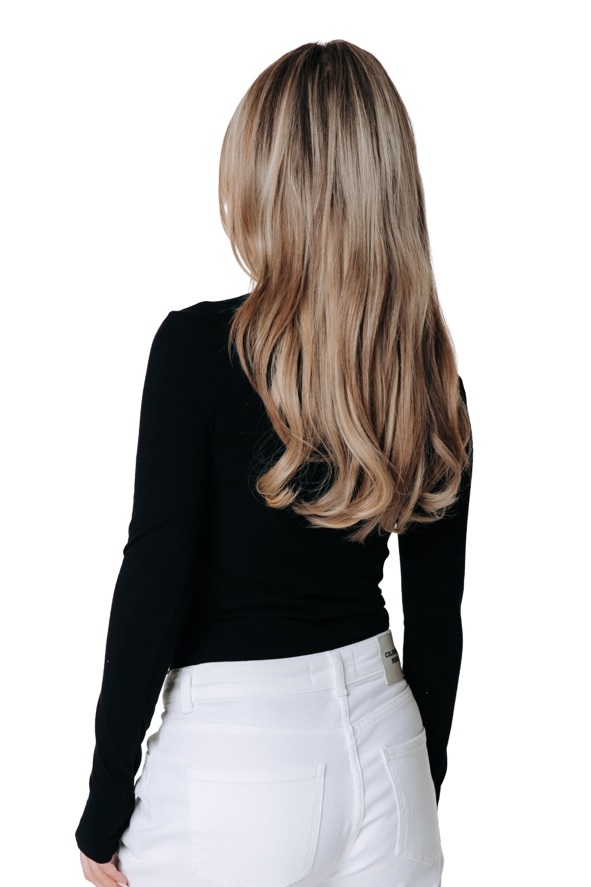 Fitted Wide-Neck Top | Black