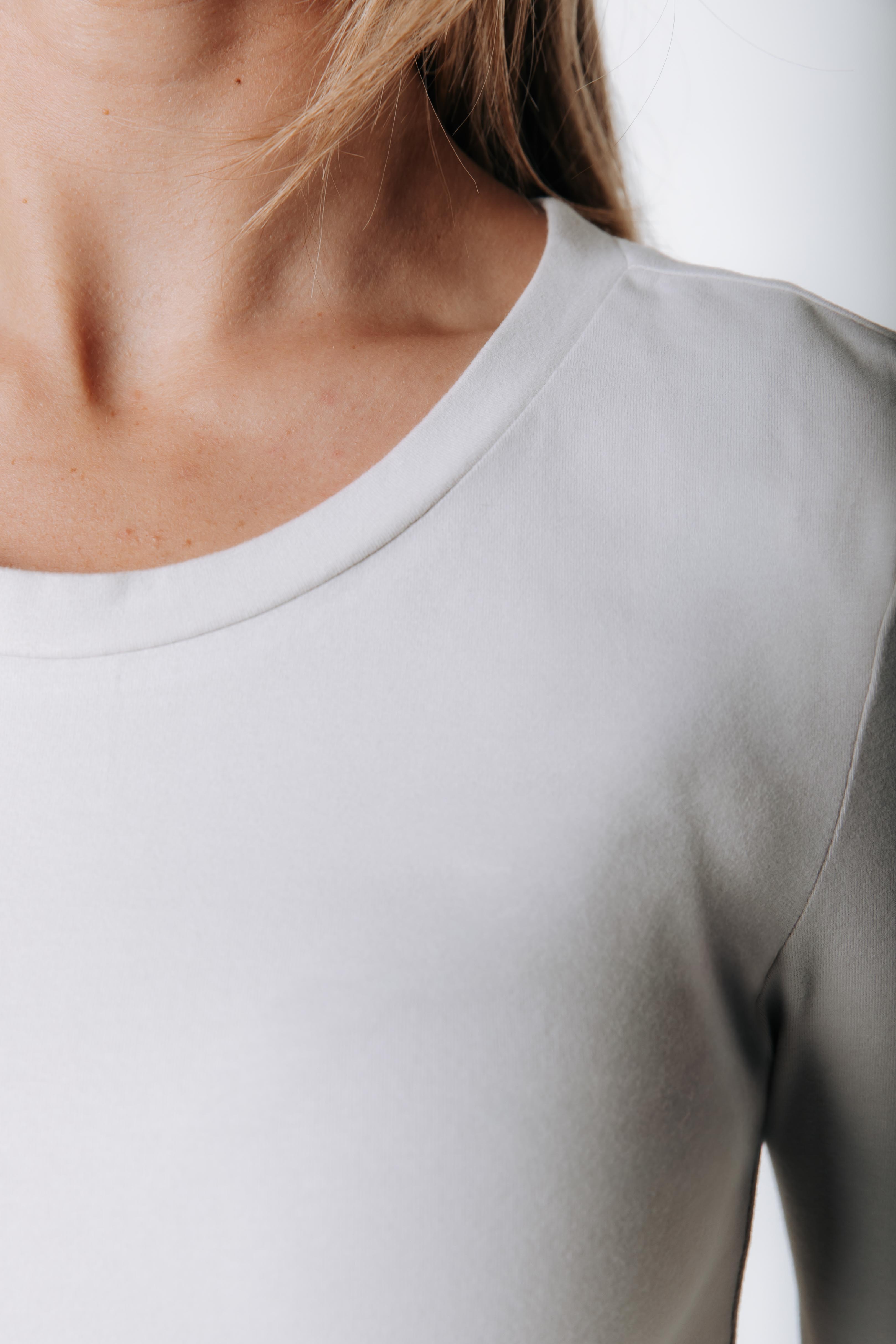 Fitted Wideneck Top | Stone