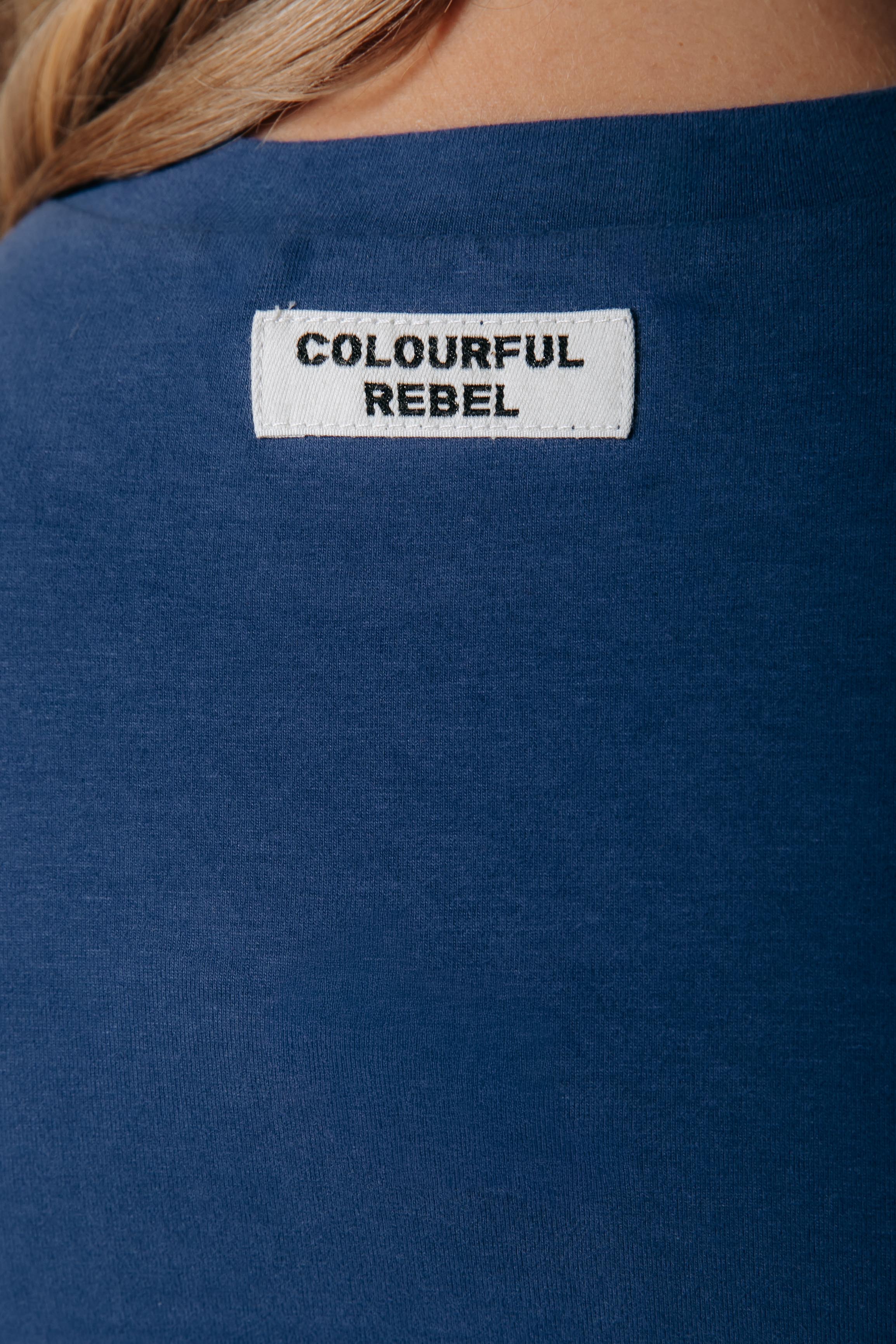 Fitted Longsleeve Top | Medium blue