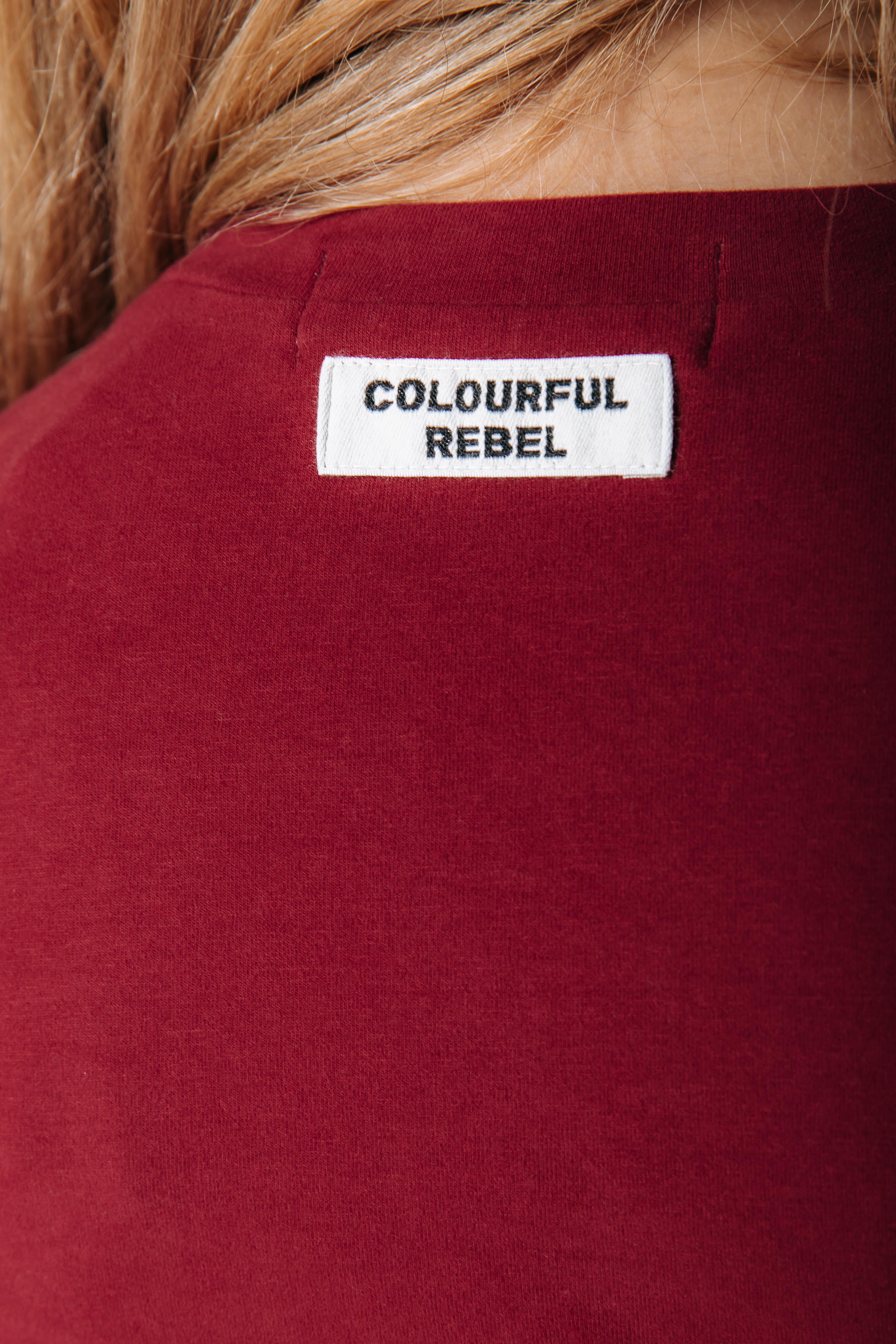 Fitted Long-Sleeve Top | Red