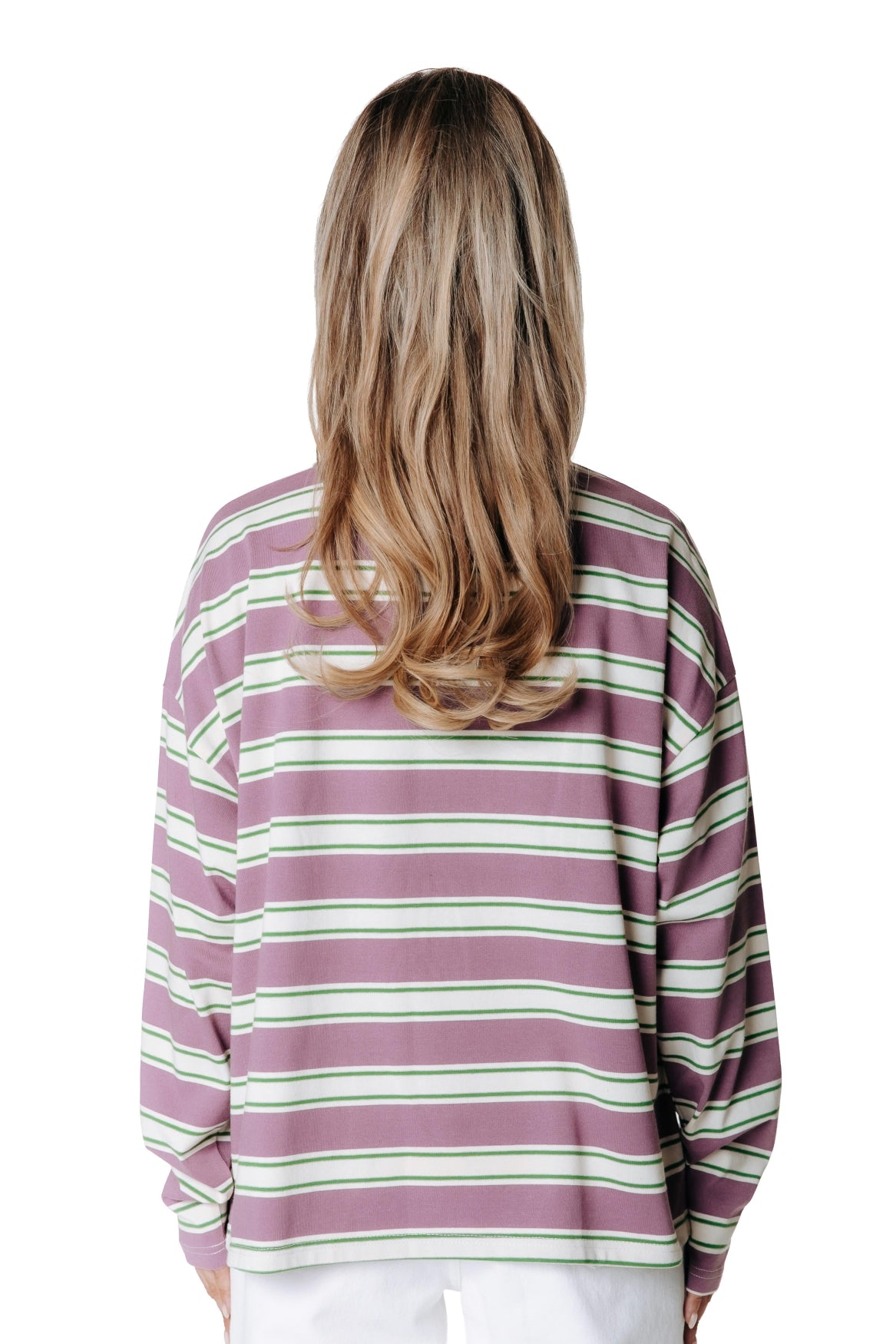Multi Striped Longsleeve | Vintage pink