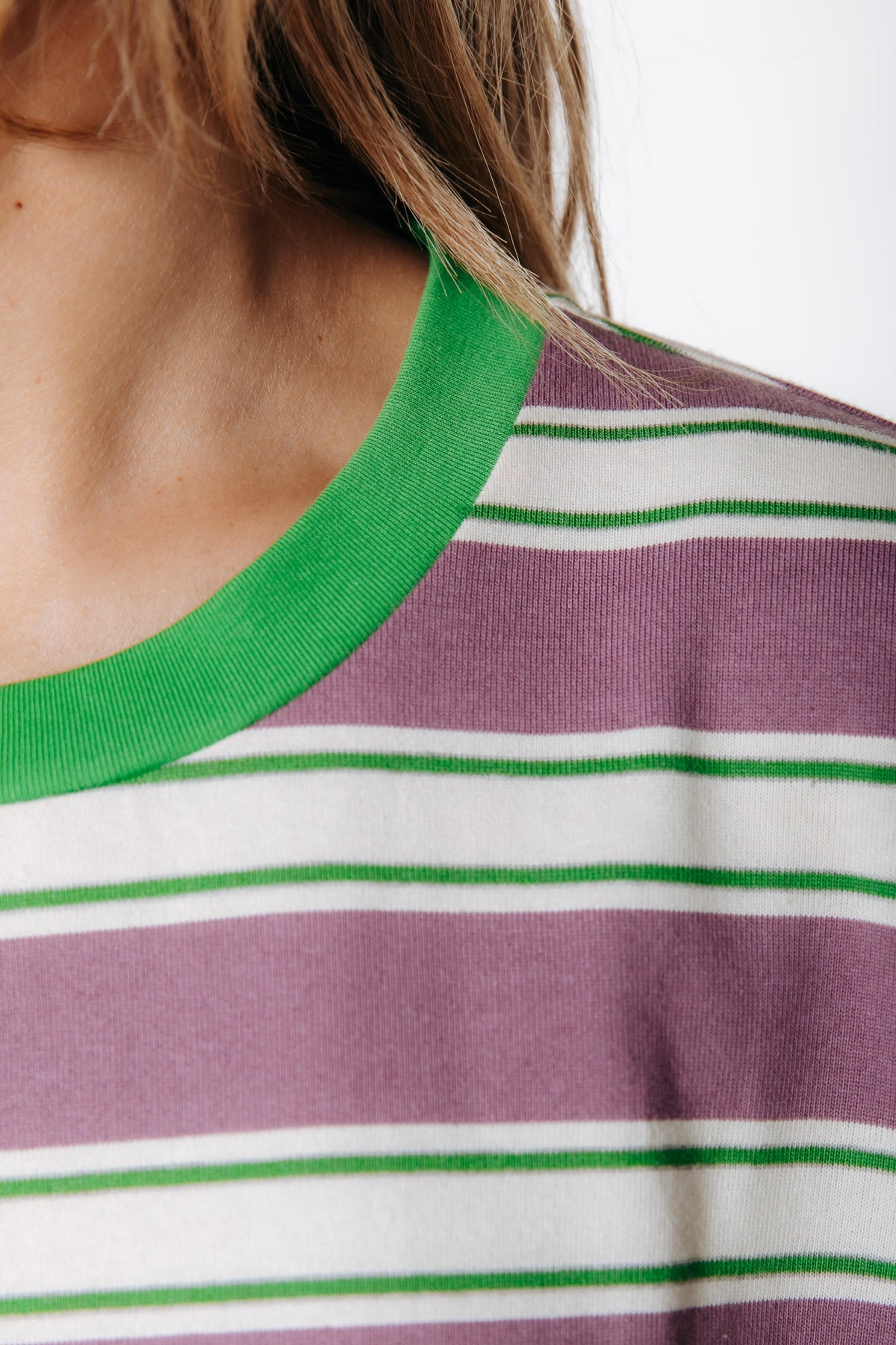 Multi Striped Longsleeve | Vintage pink