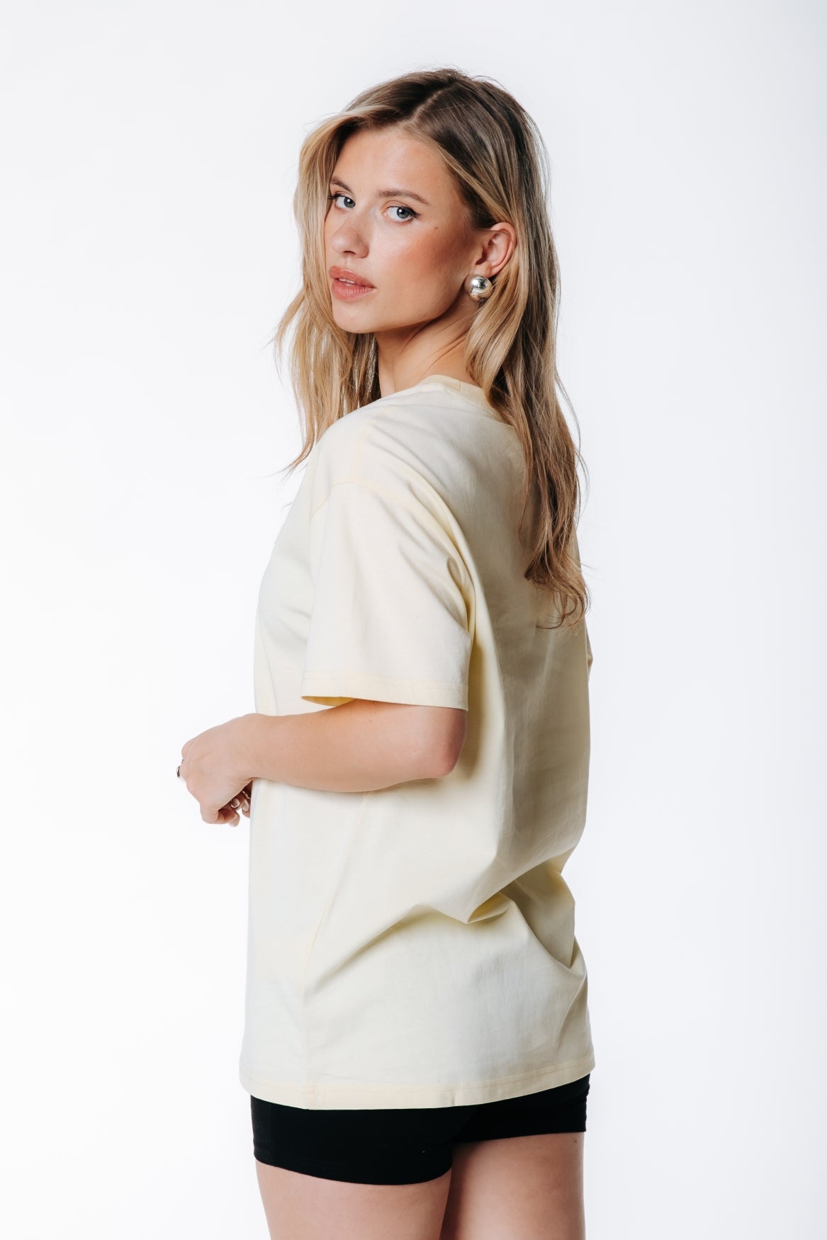 Label T-shirt | Soft yellow