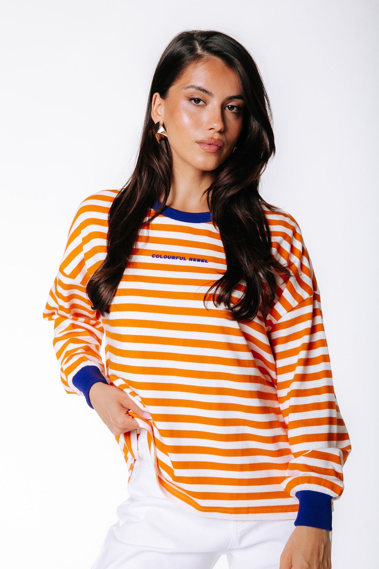 World Cup Longsleeve | Weiß/Orange