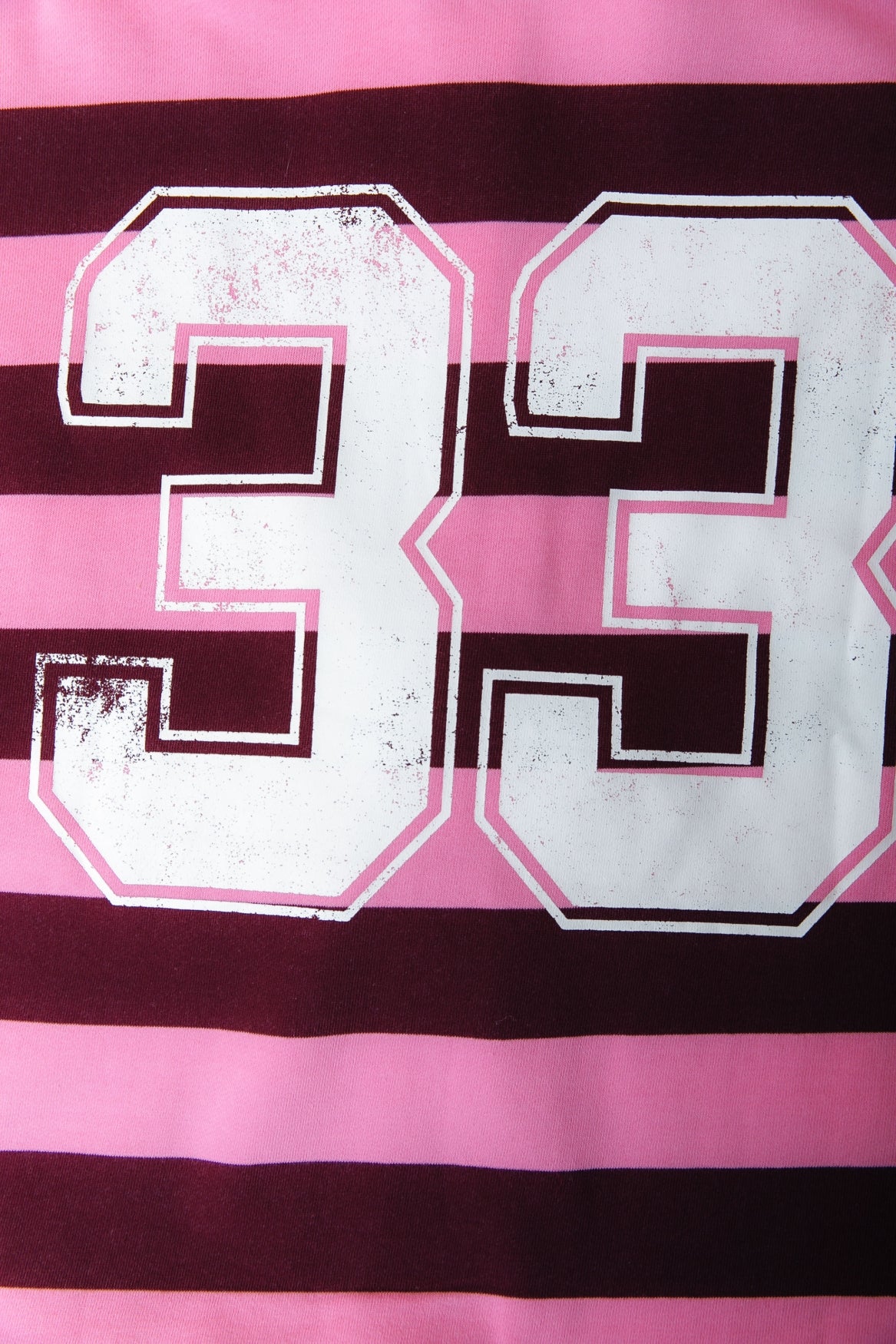 Skyler Gestreiftes Boyfriend-Polo | Merlot-Rot