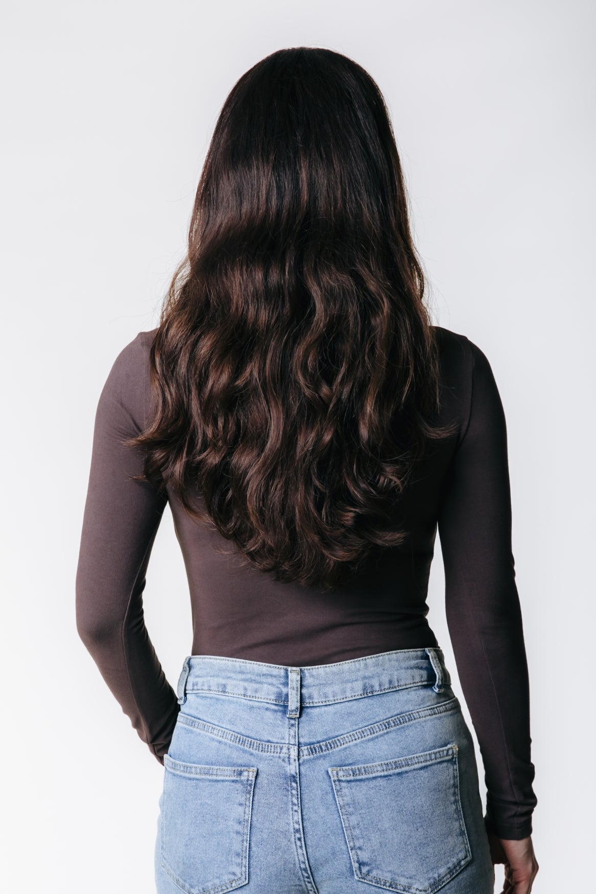 Fitted Longsleeve Top | Brown