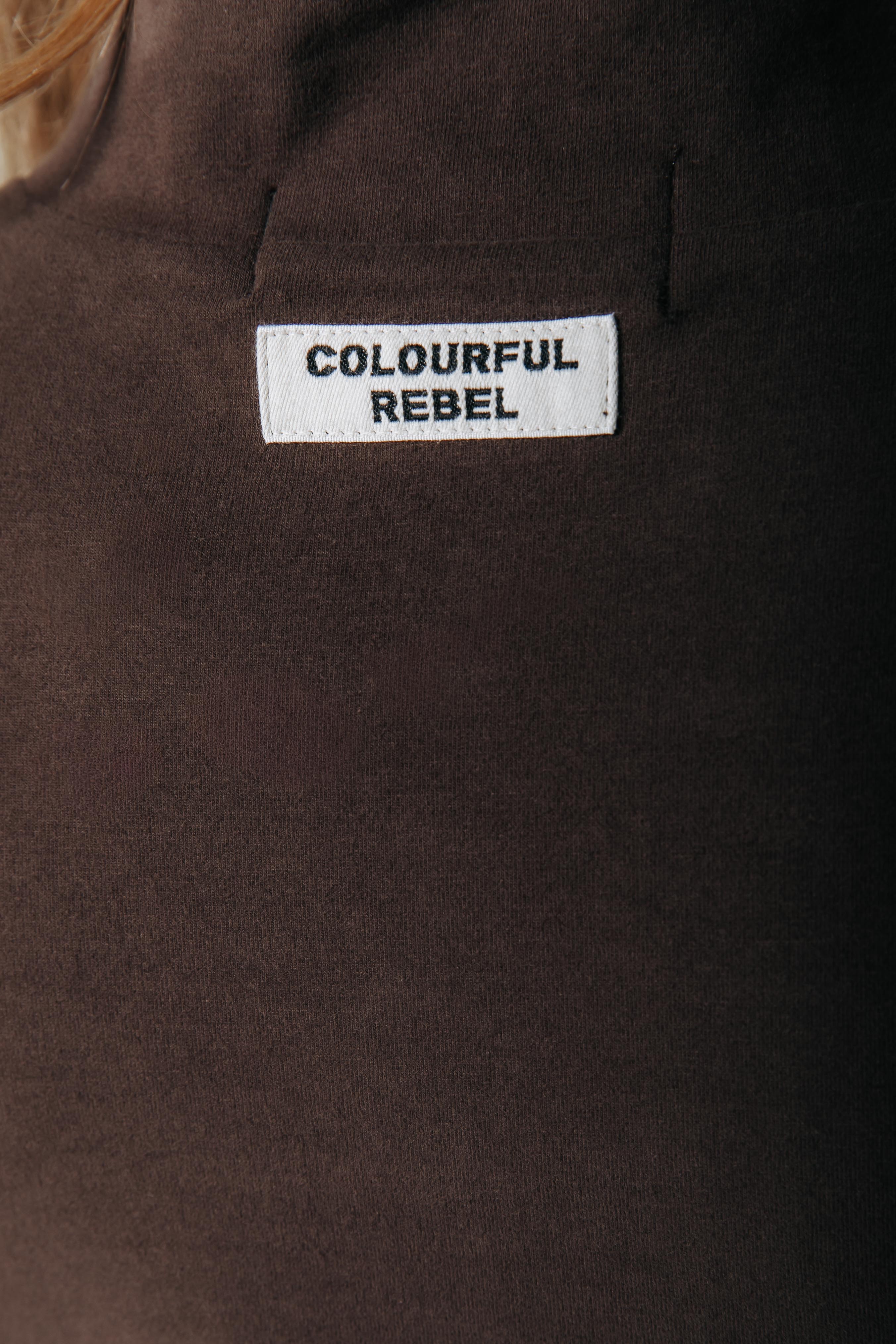 Fitted Zip Top | Brown