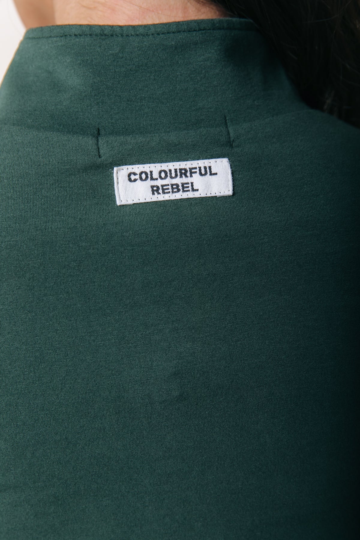 Uni Fitted Zip Top | Dark green