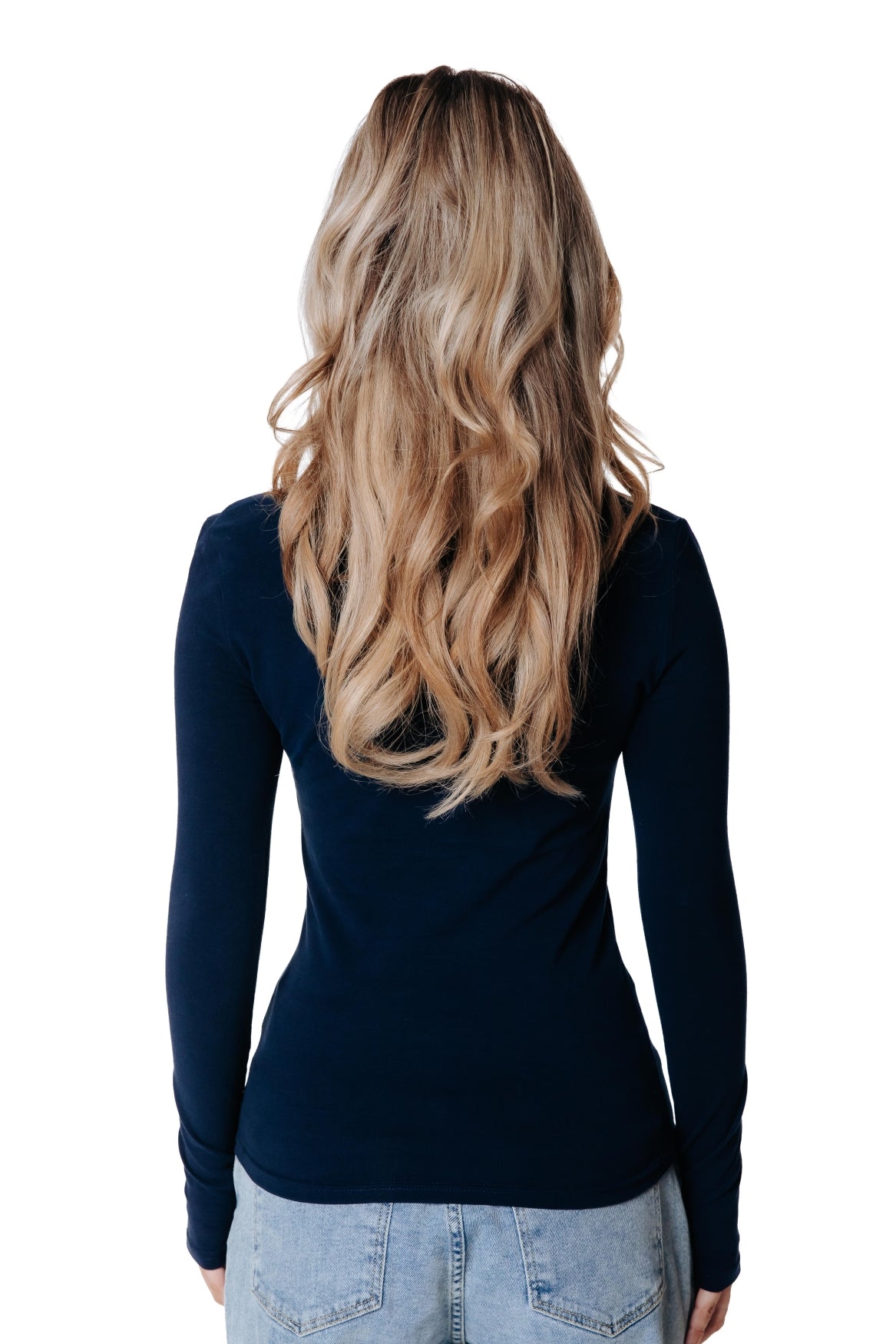 Fitted Zip Top | Dark Navy