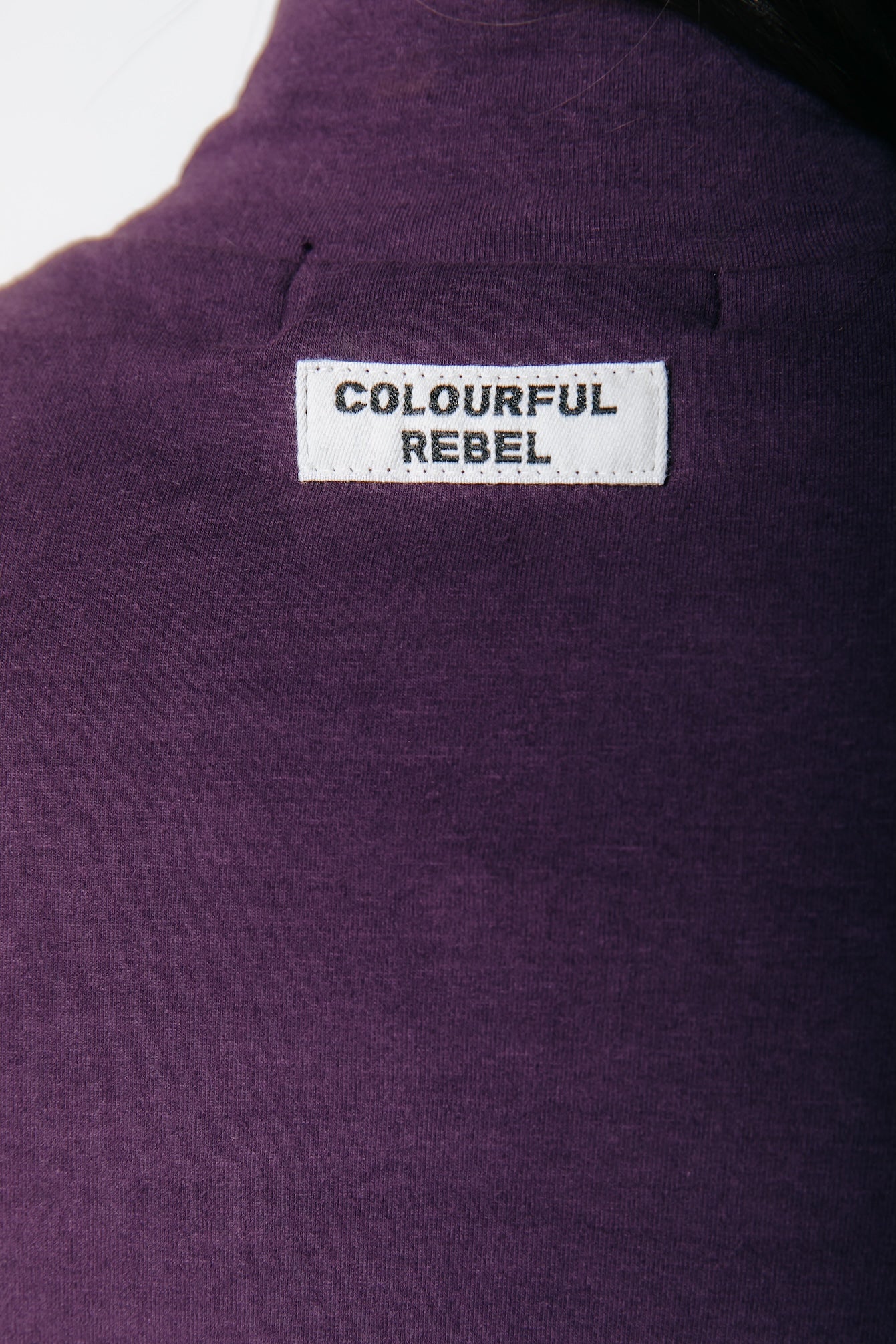 Fitted Turtleneck Top | Dark purple <!-- text -->  <!-- US -->