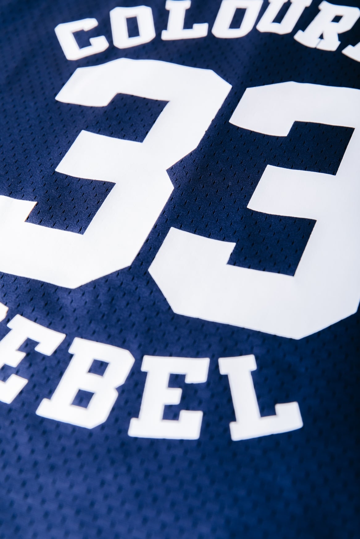 Tayla 33 Lace Mesh Football Tee | Deep blue