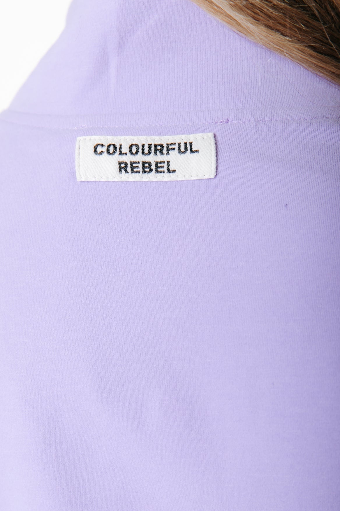 Figurbetontes Oberteil mit Reißverschluss | Flieder