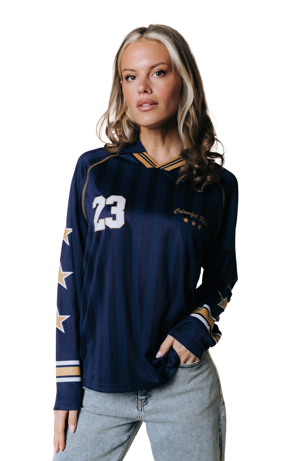 Jody Sport Collar Raglan Top | Dark Navy