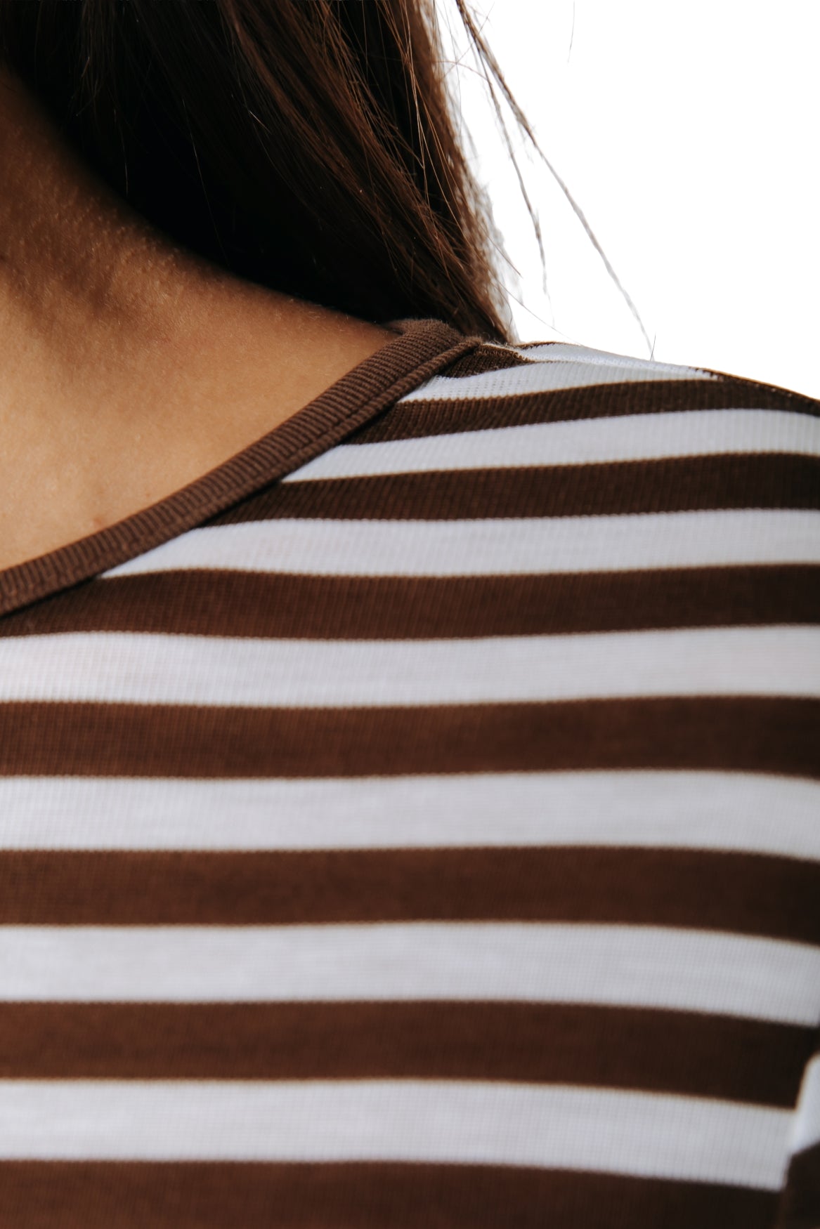 Juna Stripe Top | Brown
