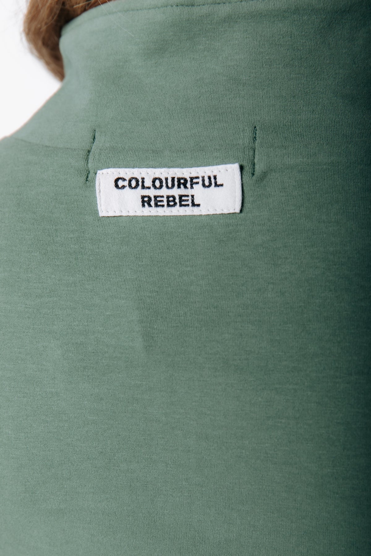 Fitted Zip Top | Olive Green