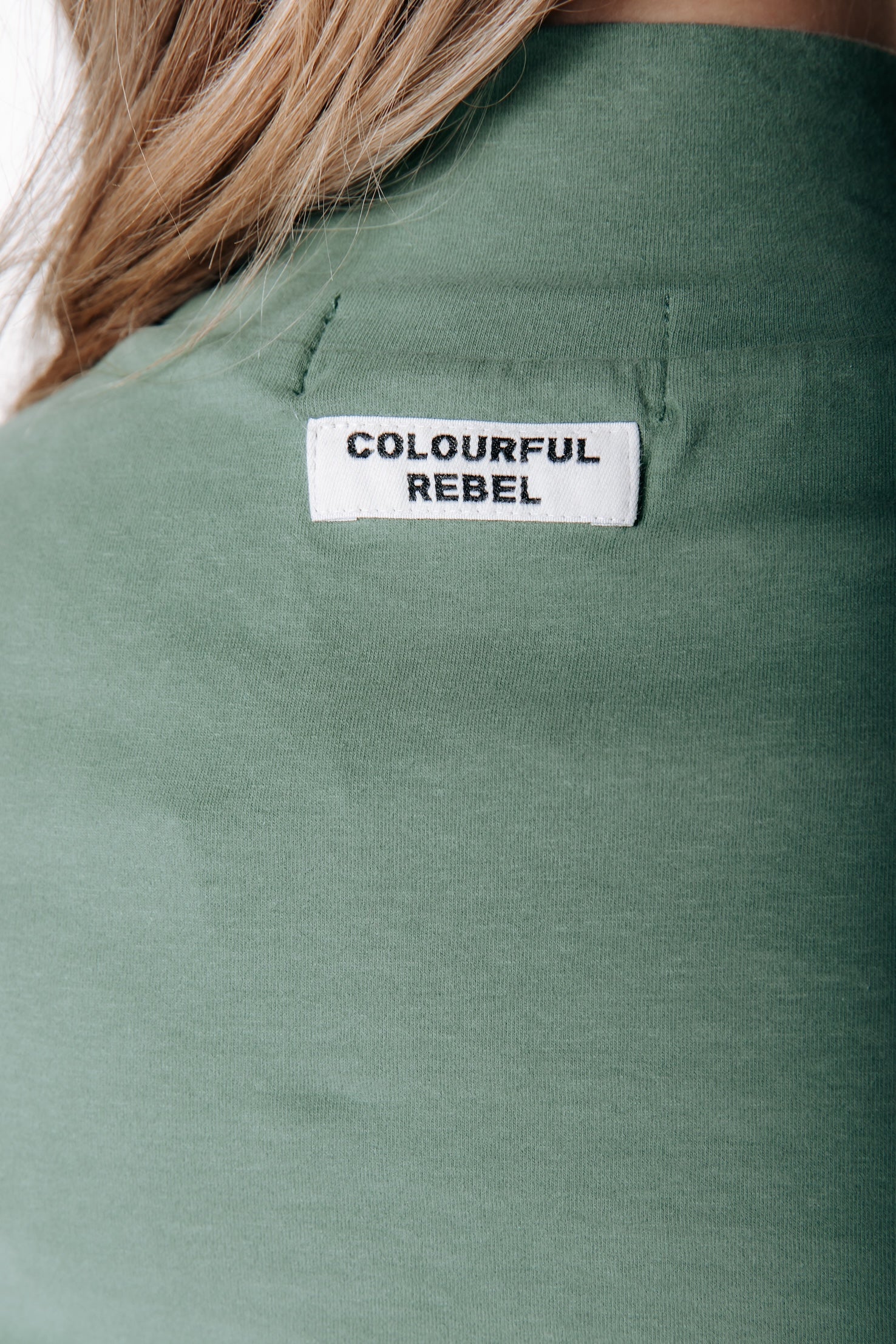 Fitted Turtleneck Top | Olive Green