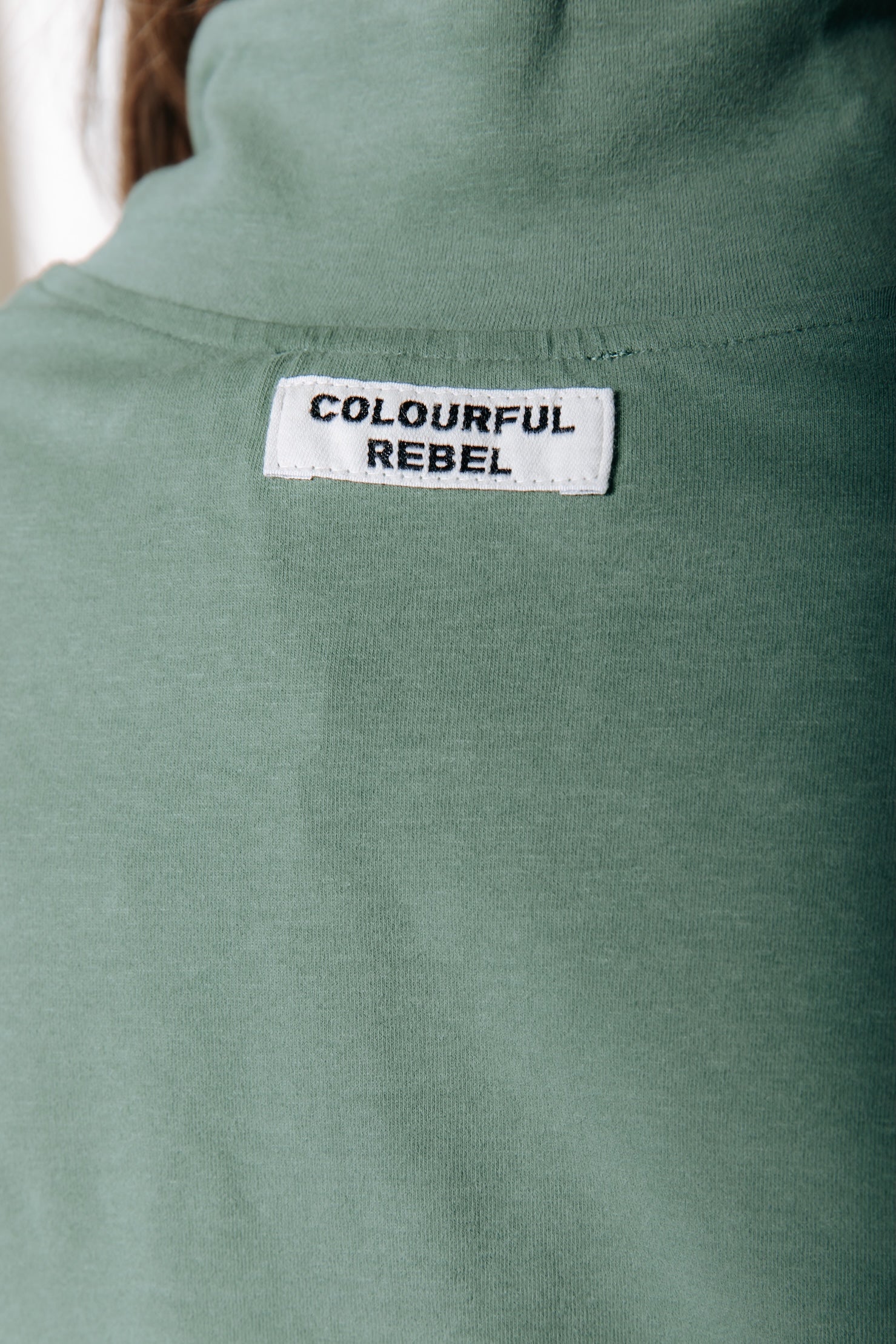 Fitted Full Zip Top | Olive Green