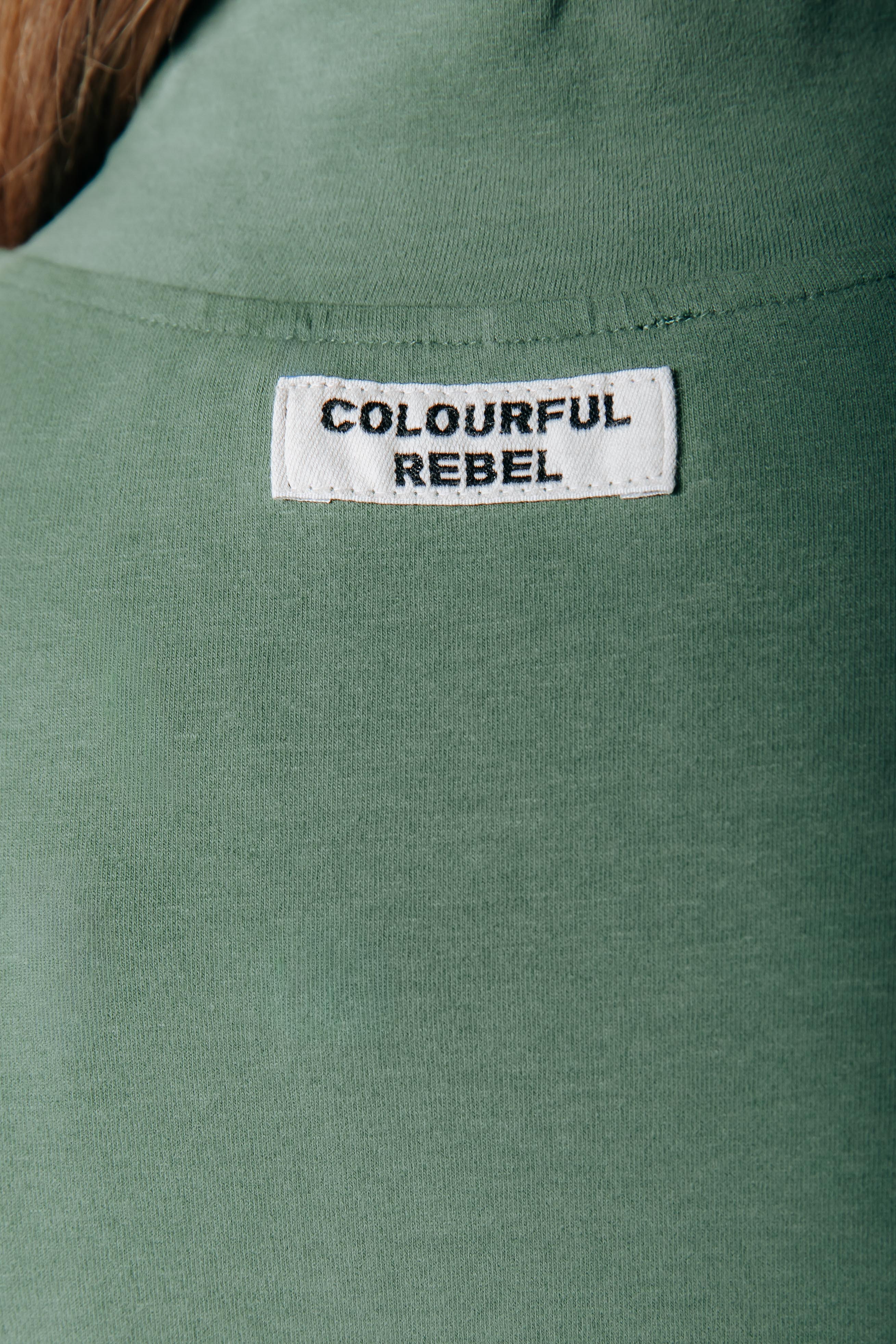 Fitted Full-Zip Top | Olive Green