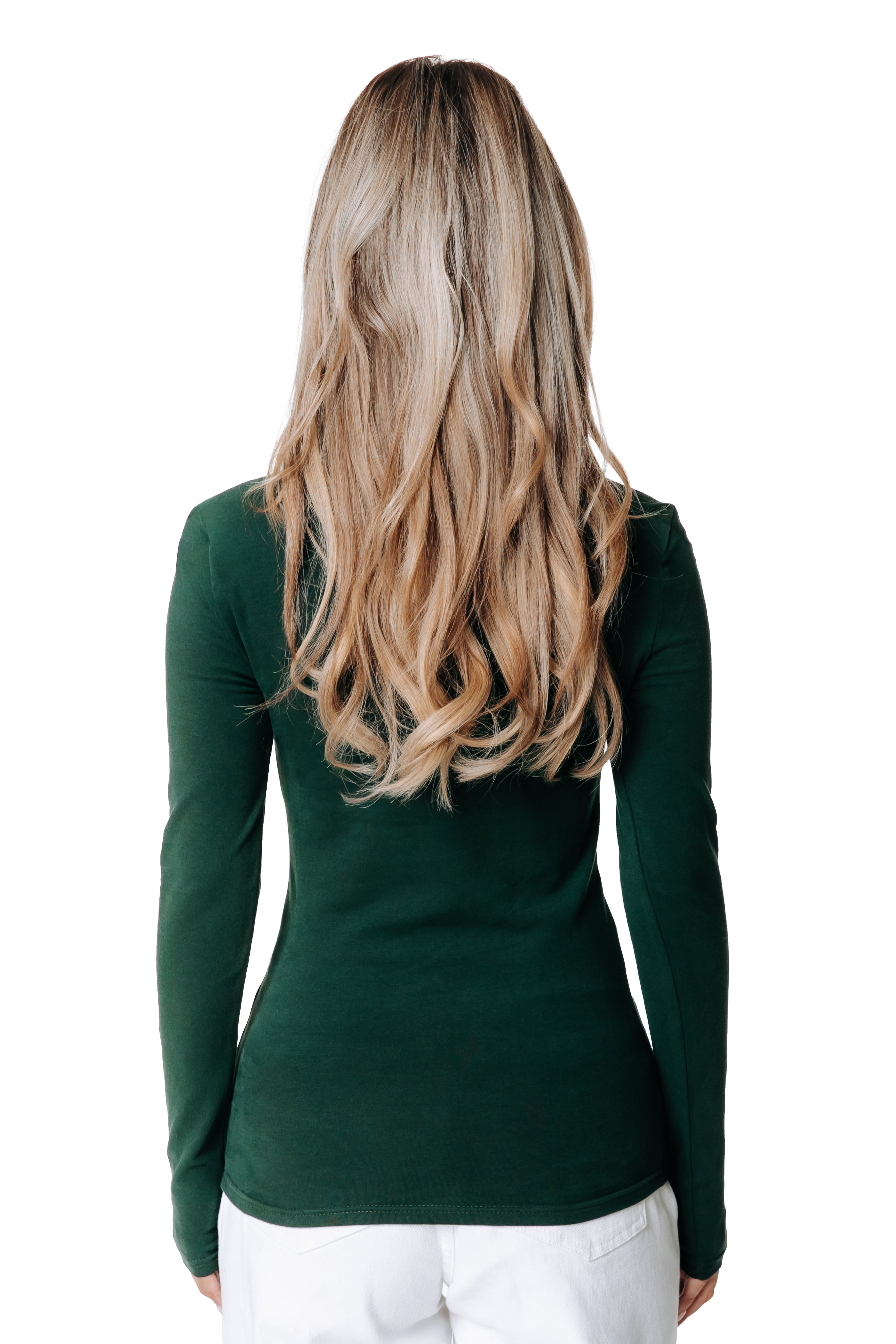 Fitted Zip Top | Forest Green
