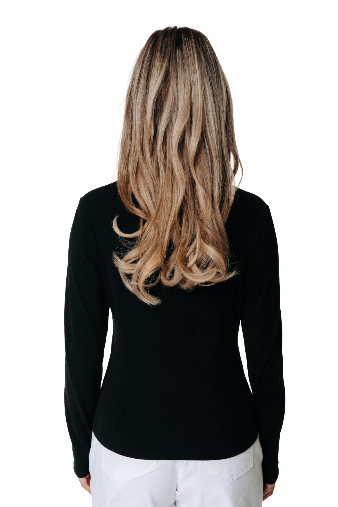 Fitted Full-Zip Top | Black