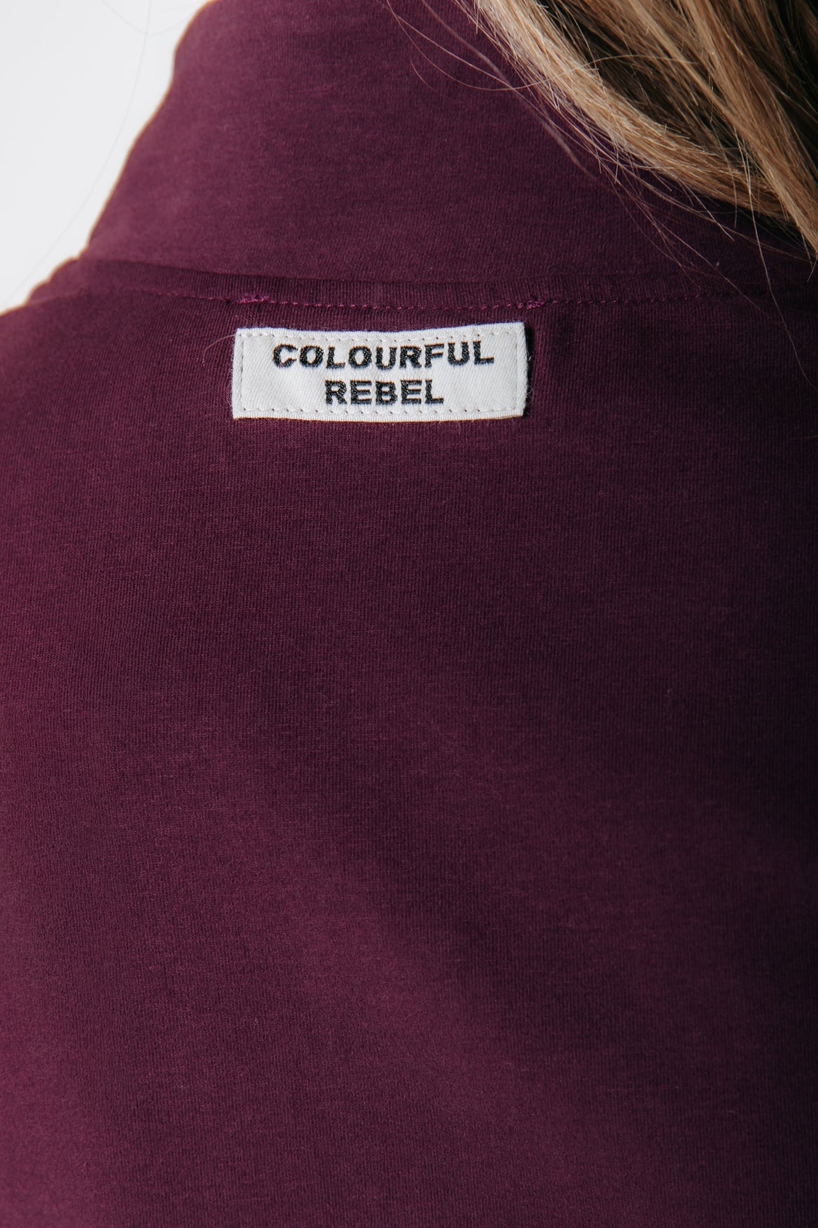 Fitted Full Zip Top | Merlot Red