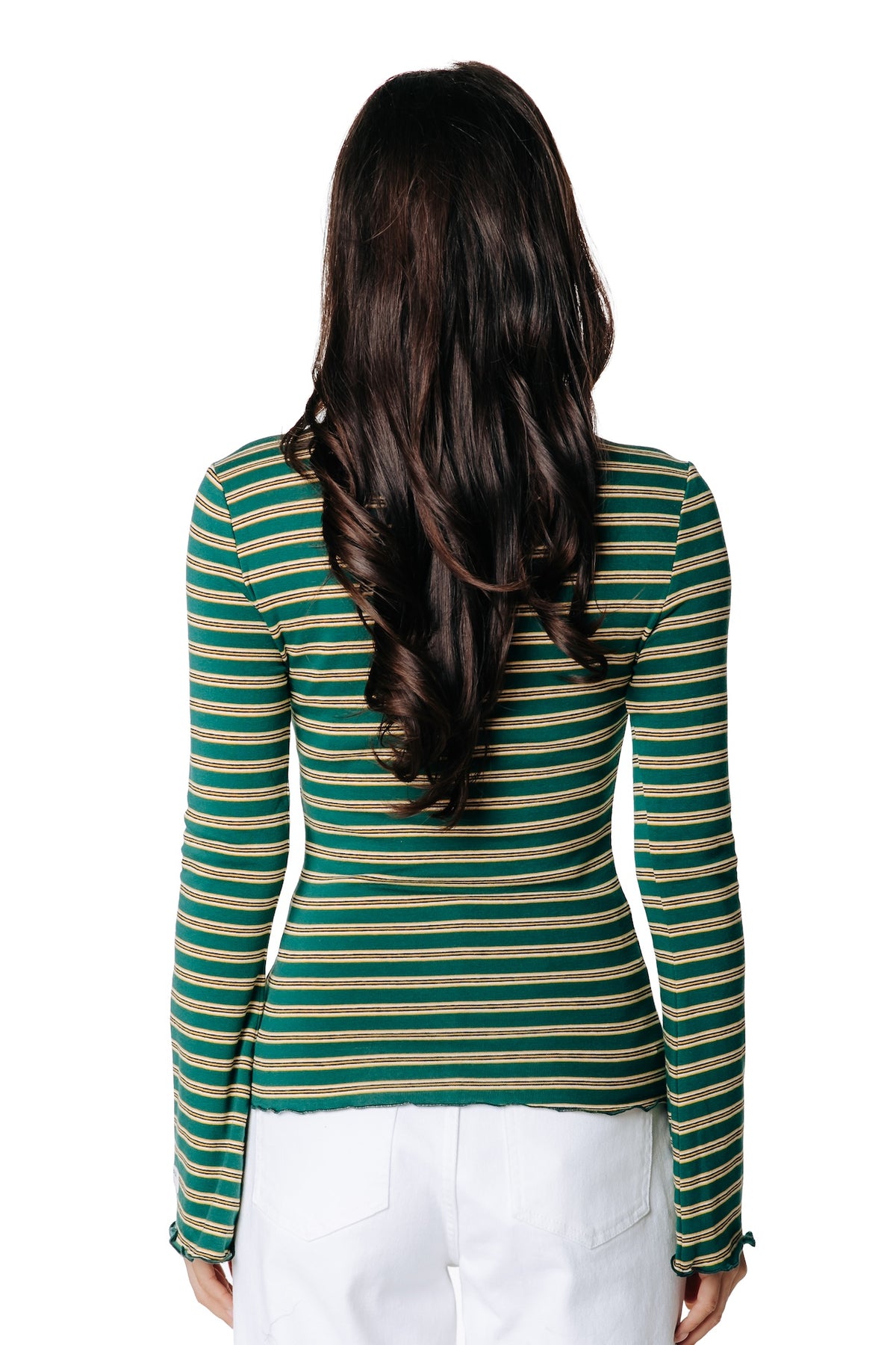 Livy Stripe Longsleeve | Green / Yellow