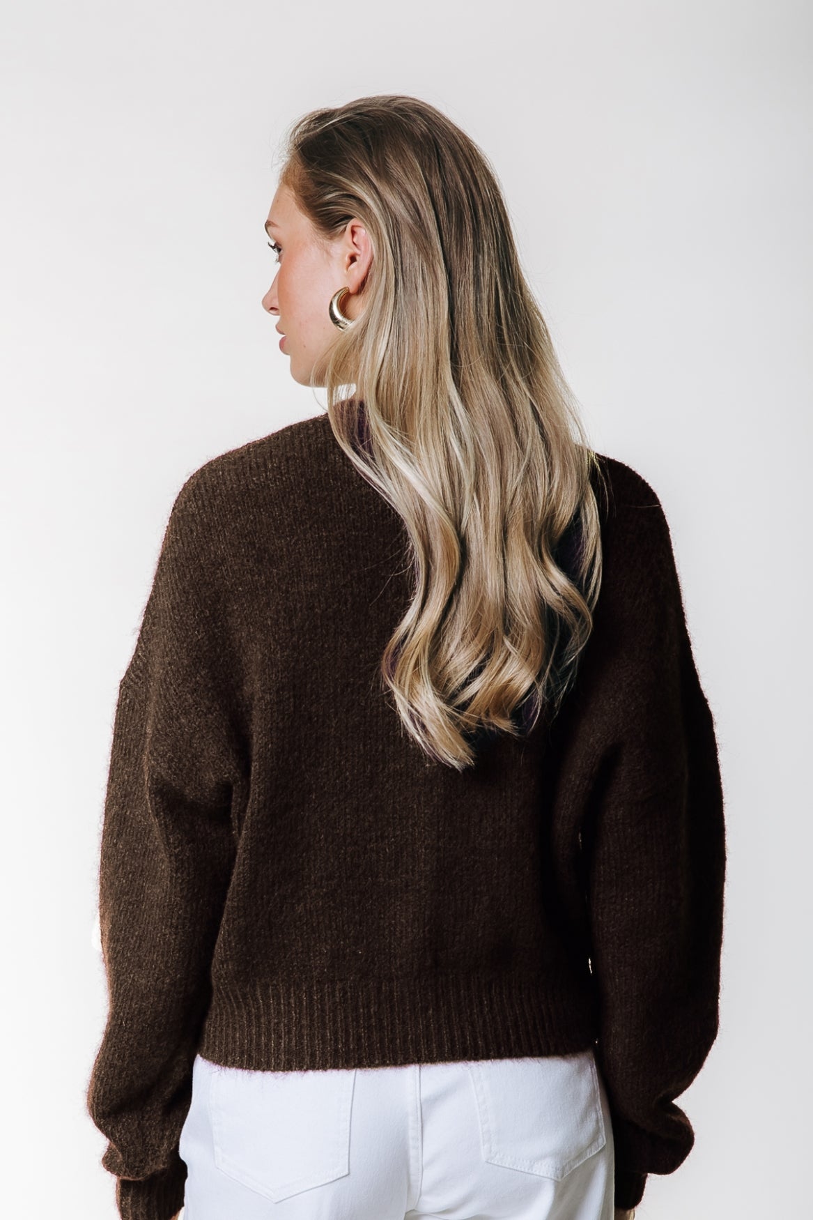 Yara Knitted Cardigan | Brown