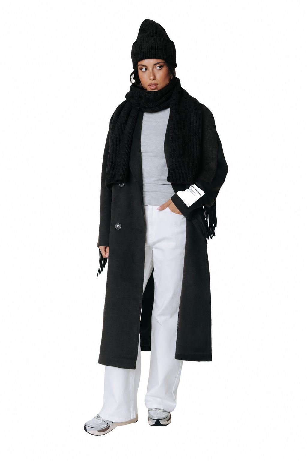 Knitted Scarf | Black