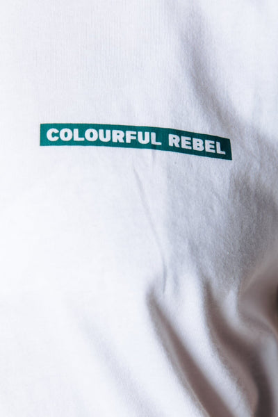 Colourful Rebel Abstract Flower T-shirt | Standard white 