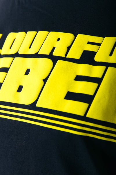 Colourful Rebel Big Puff Logo Loosefit Tee | Black 