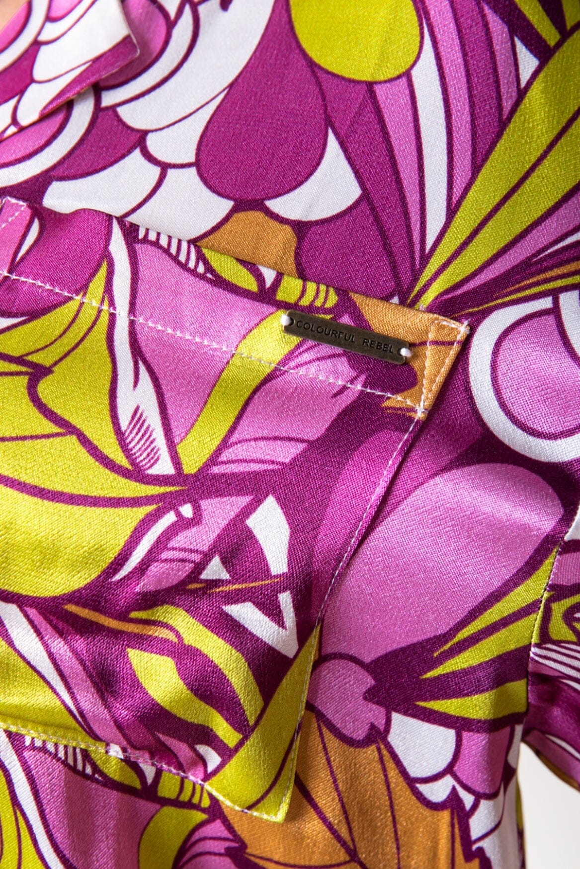 Colourful Rebel Celeste Floral Short Sleeve Blouse | Multicolor 
