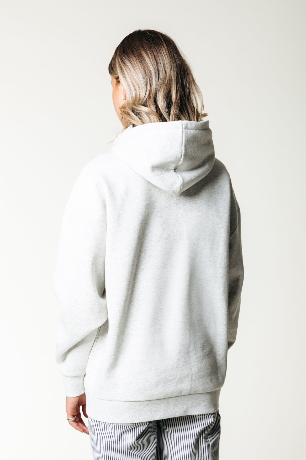 Colourful Rebel College 1986 Embro Clean Hoodie | Light grey melange 