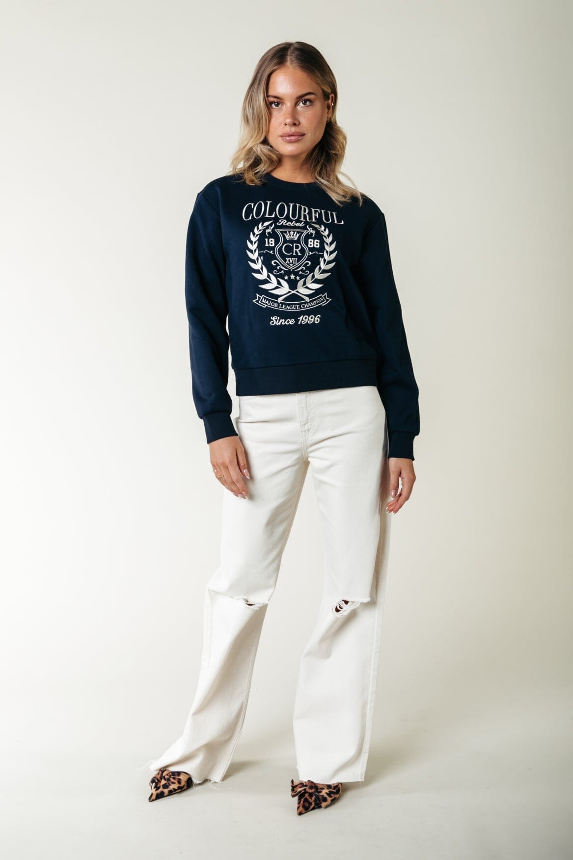 Colourful Rebel College 1986 Embro Relaxed Sweat | Navy 