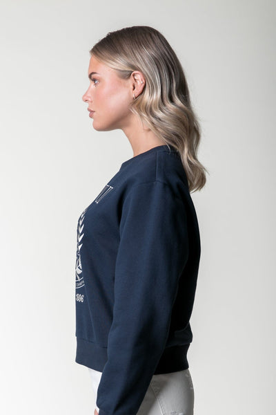 Colourful Rebel College 1986 Embro Relaxed Sweat | Navy 