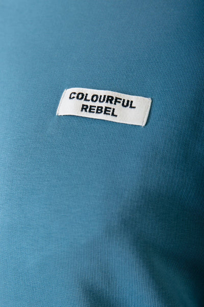 Colourful Rebel Colourful Rebel Label Sweat | Soft petrol 