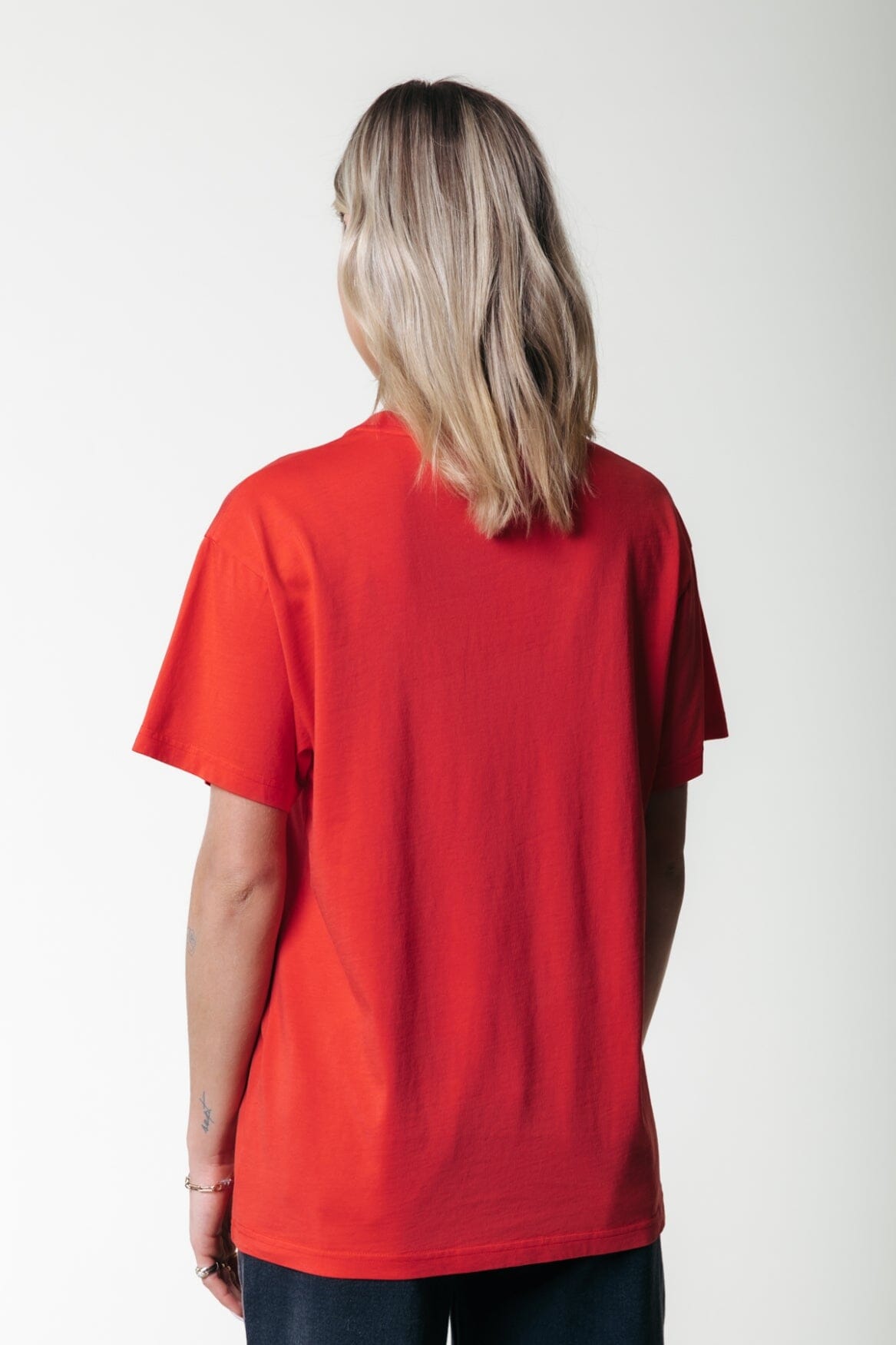 Colourful Rebel Colourful Rebel Label T-shirt | Scarlet Red 