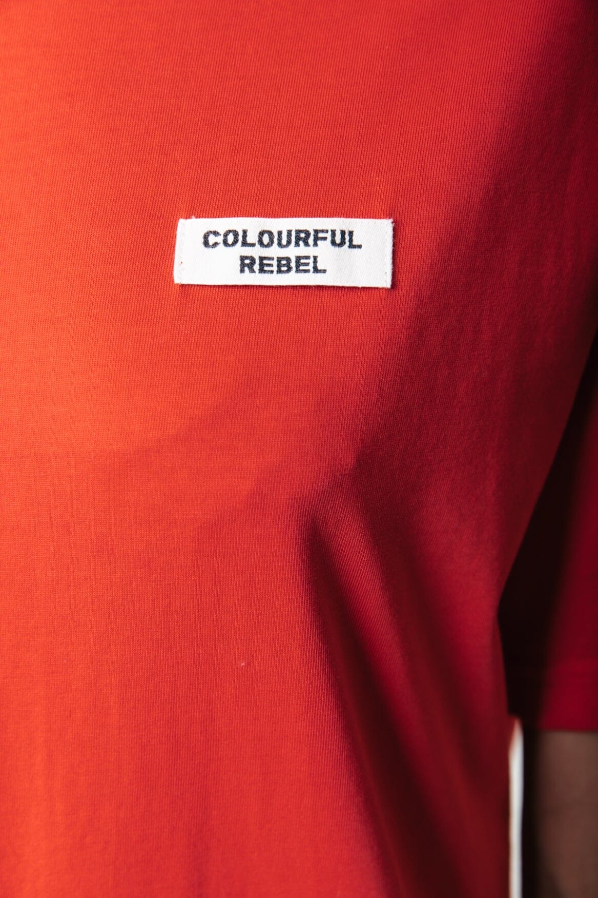 Colourful Rebel Colourful Rebel Label T-shirt | Scarlet Red 