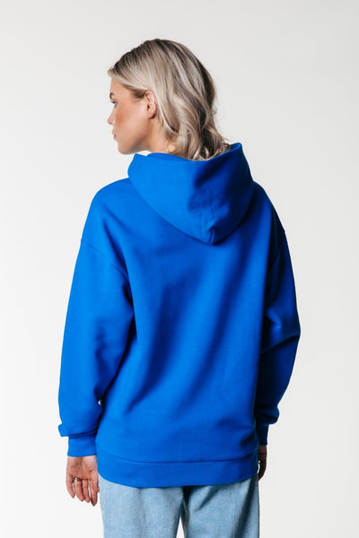 Colourful Rebel Colourful Rebel Sleeve Logo Hoodie | Deep blue