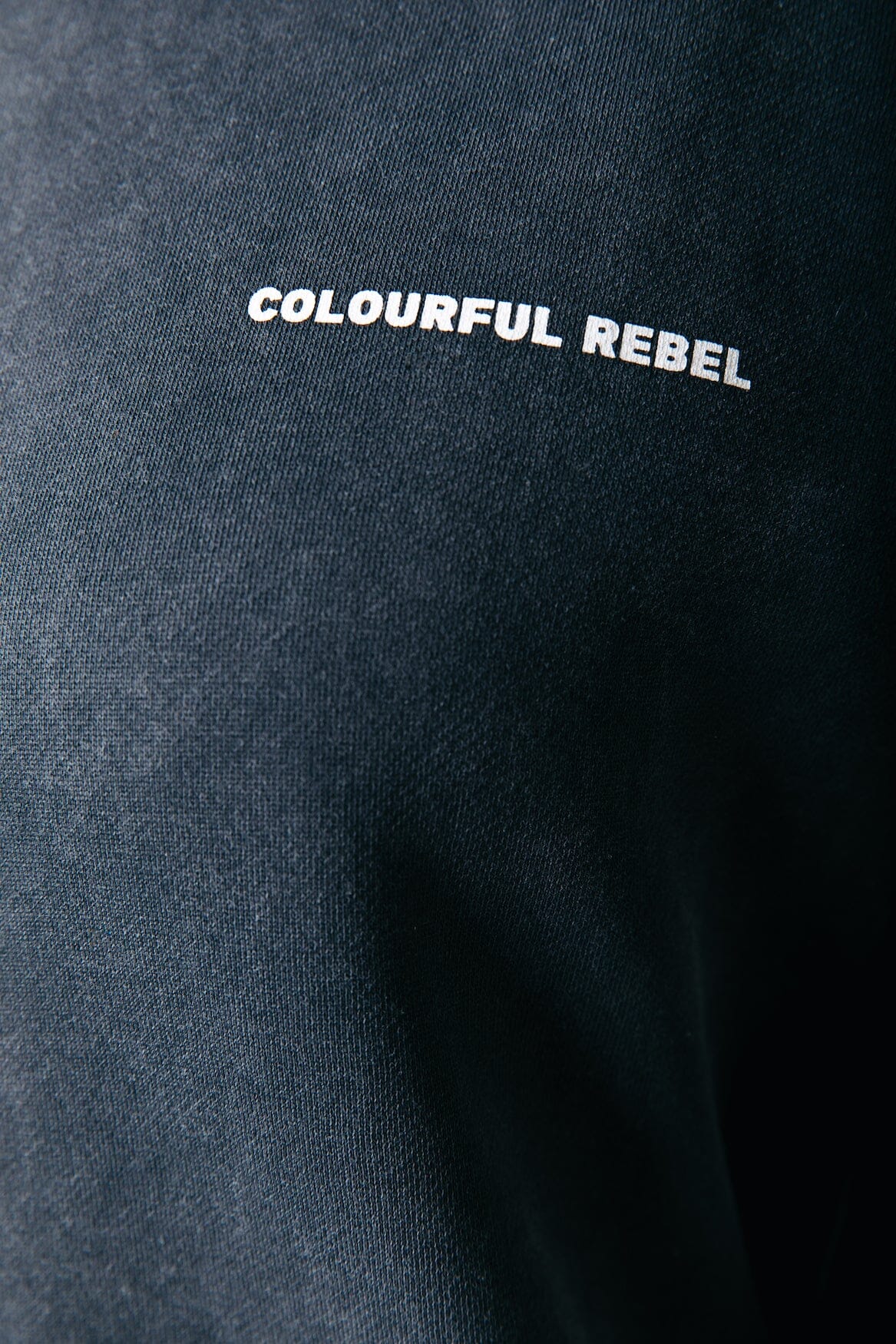 Colourful Rebel Concert Acid Wash Clean Hoodie | Dark grey 