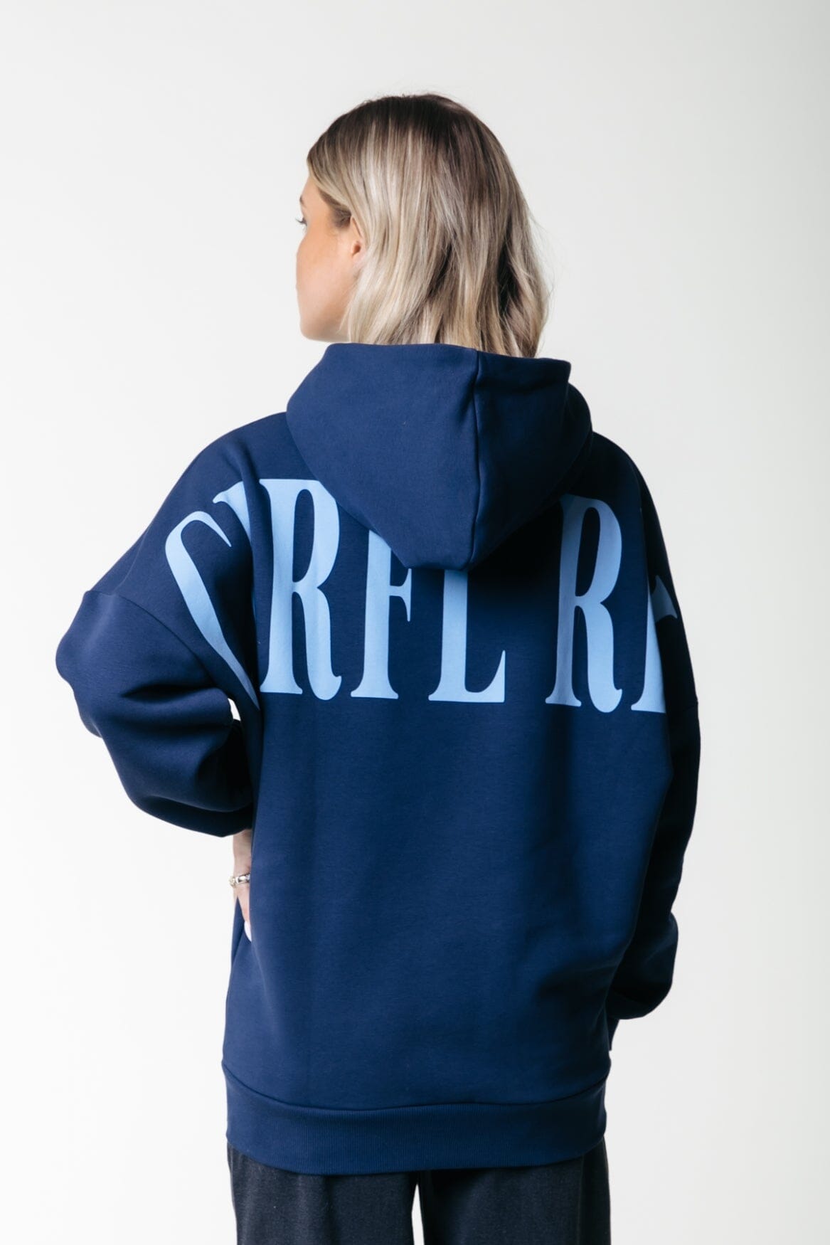 Colourful Rebel CR Back Logo Hoodie | Navy 8720867040941