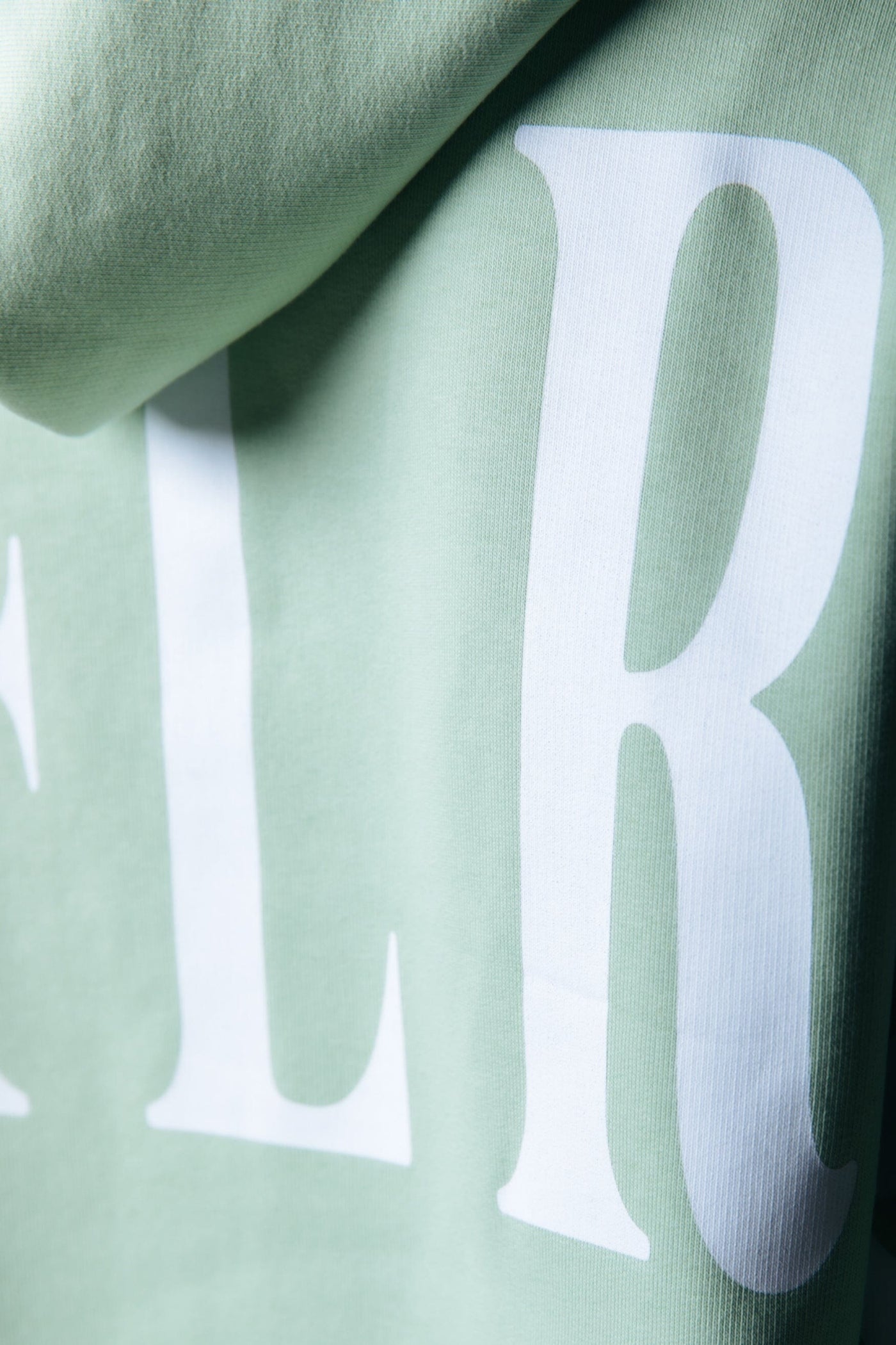 Colourful Rebel CR Back Logo Hoodie | Soft Green 