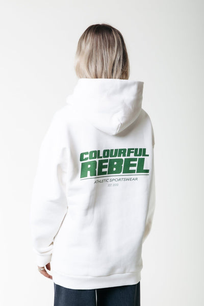 Colourful Rebel CR Bold Logo Hoodie | Off white 8720867041092