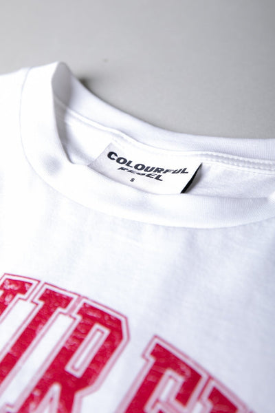 Colourful Rebel CR Varsity Loosefit Tee | Standard white 