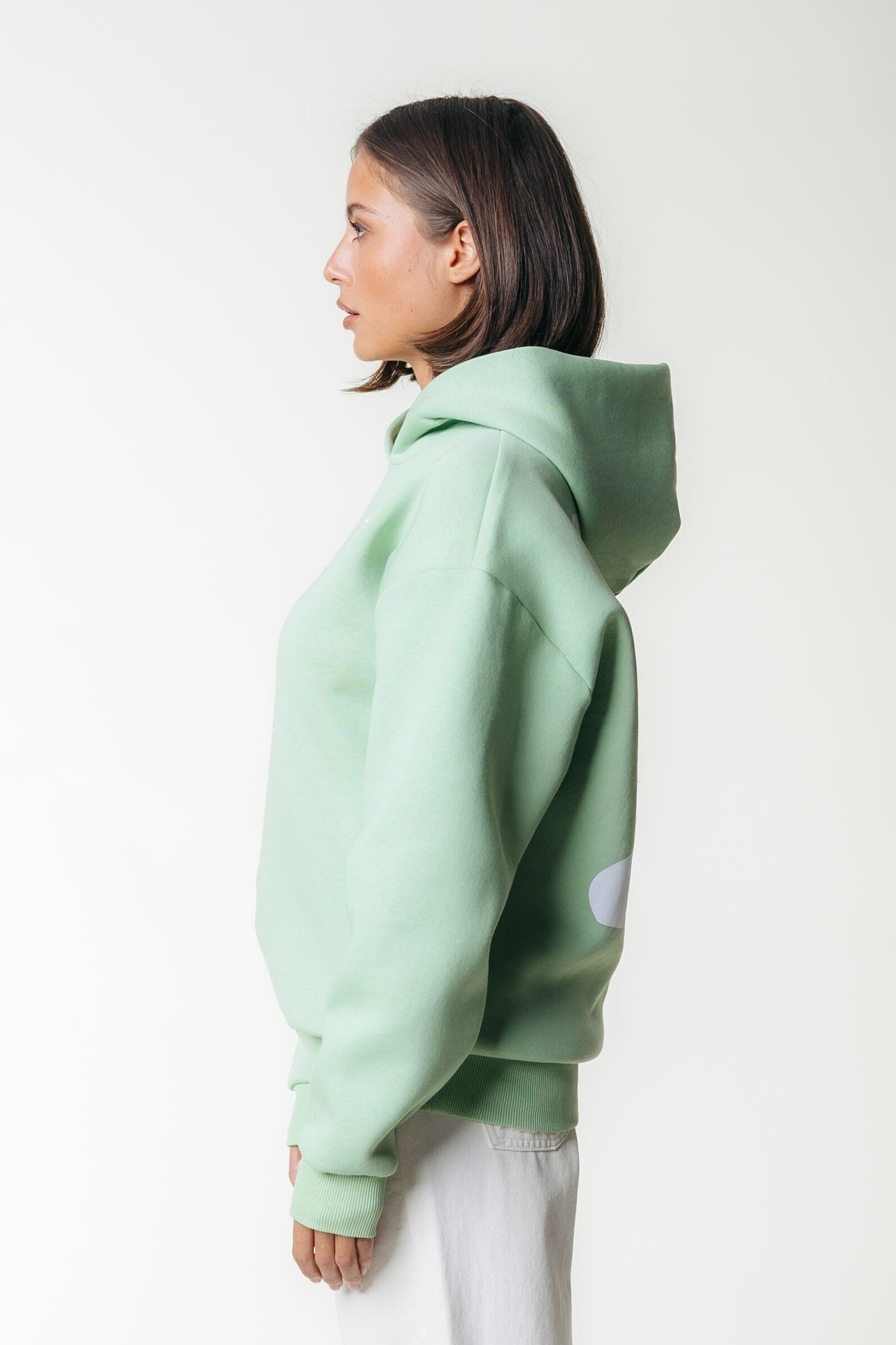 Colourful Rebel Flower Hoodie | Soft Green 