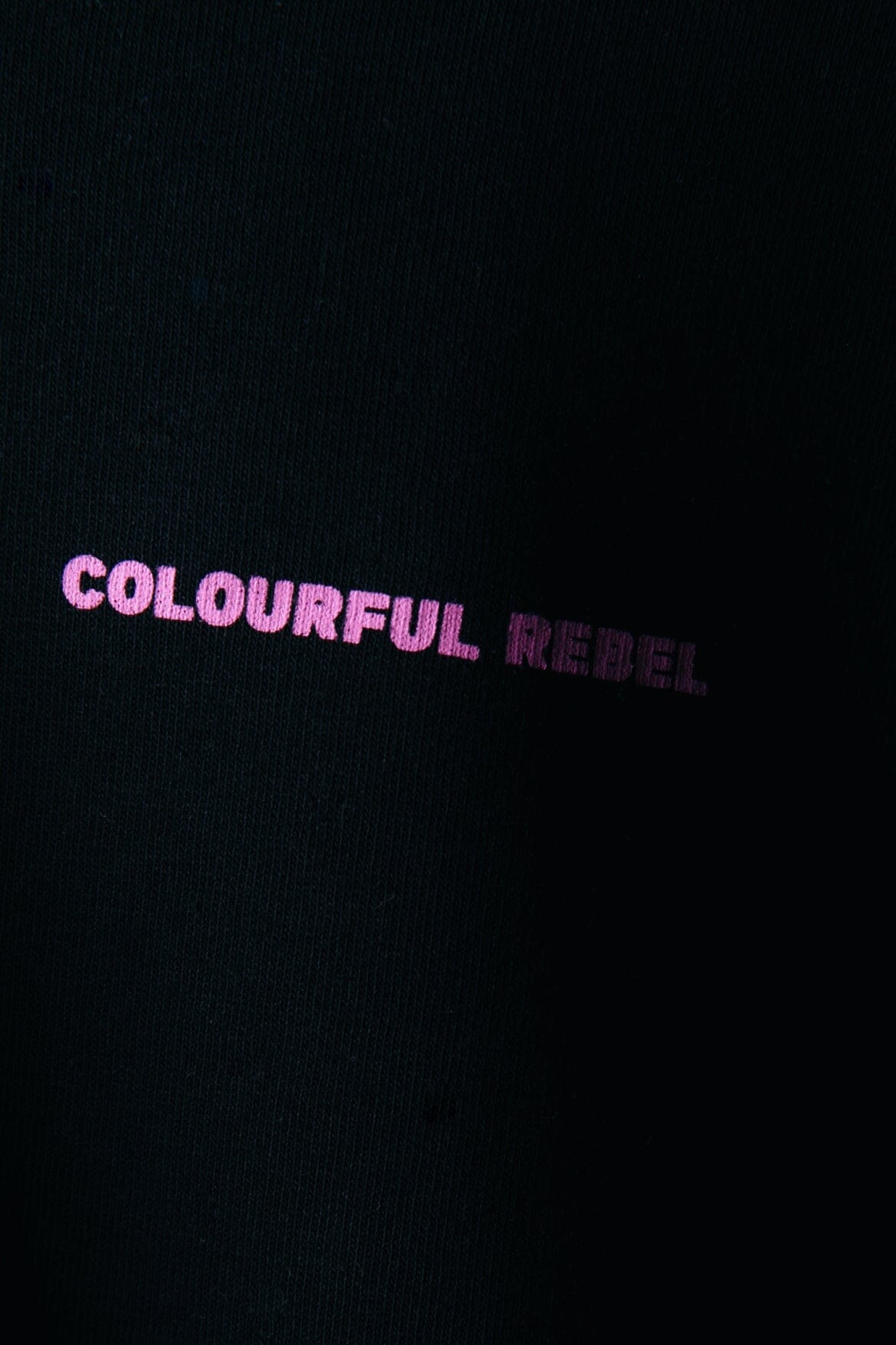 Colourful Rebel Flower Square Hoodie | Black 