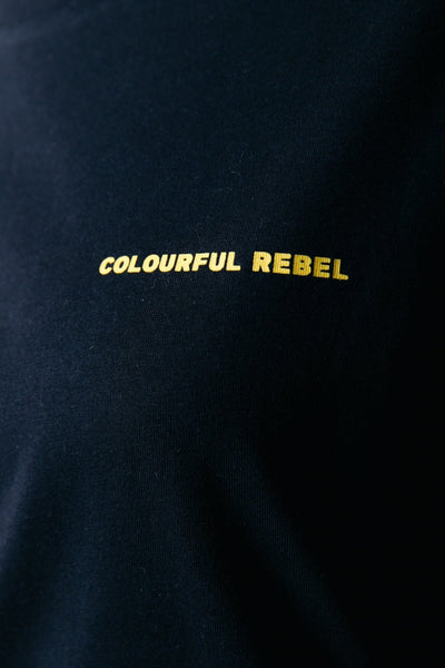 Colourful Rebel Flower Tee | Black 