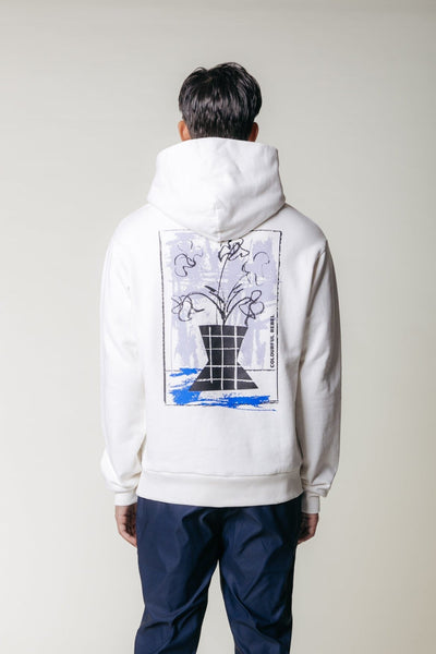 Colourful Rebel Flower Vase Relaxed Clean Hoodie | Off white 8720867017813